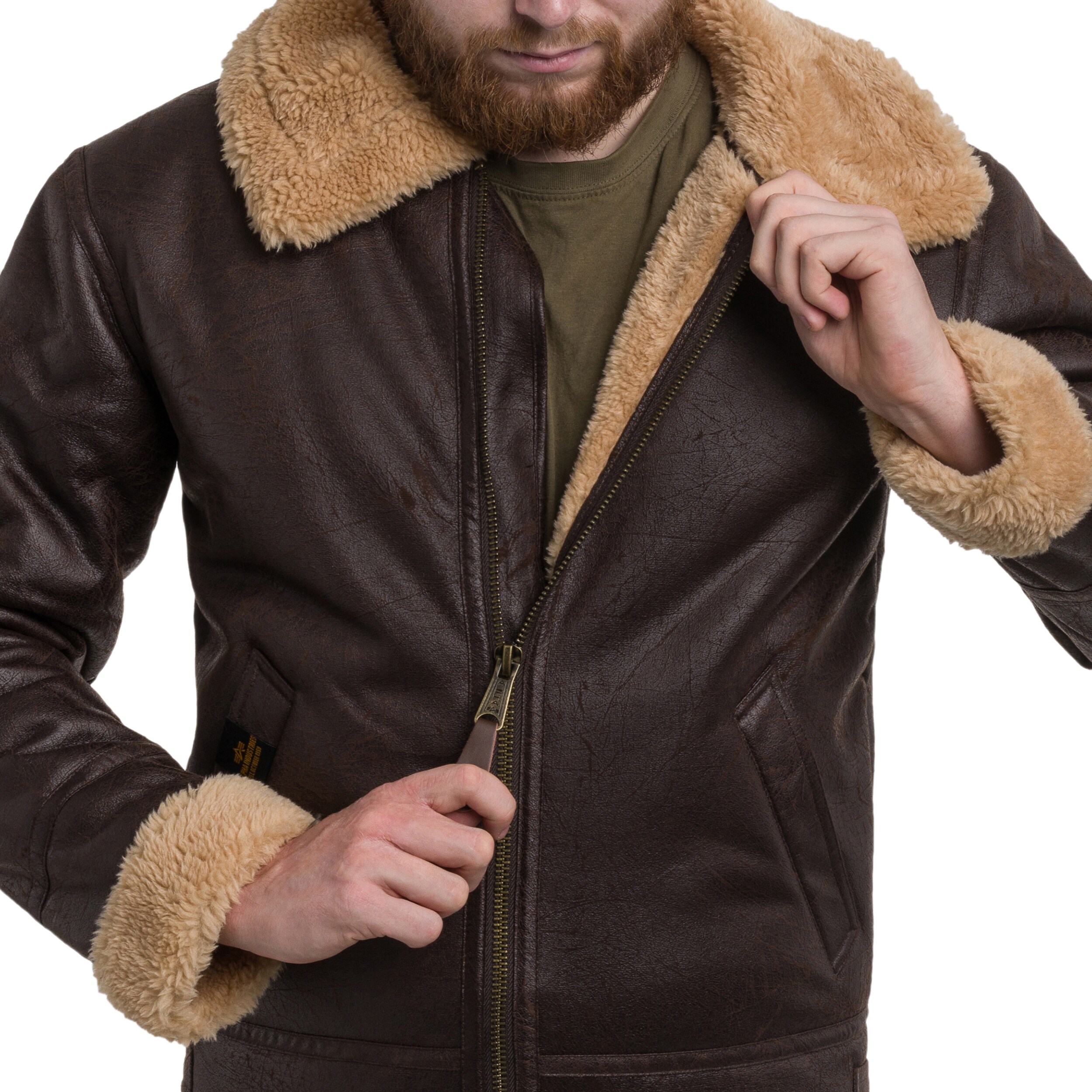 Alpha Industires B3 FL Jacket - Vintage Brown