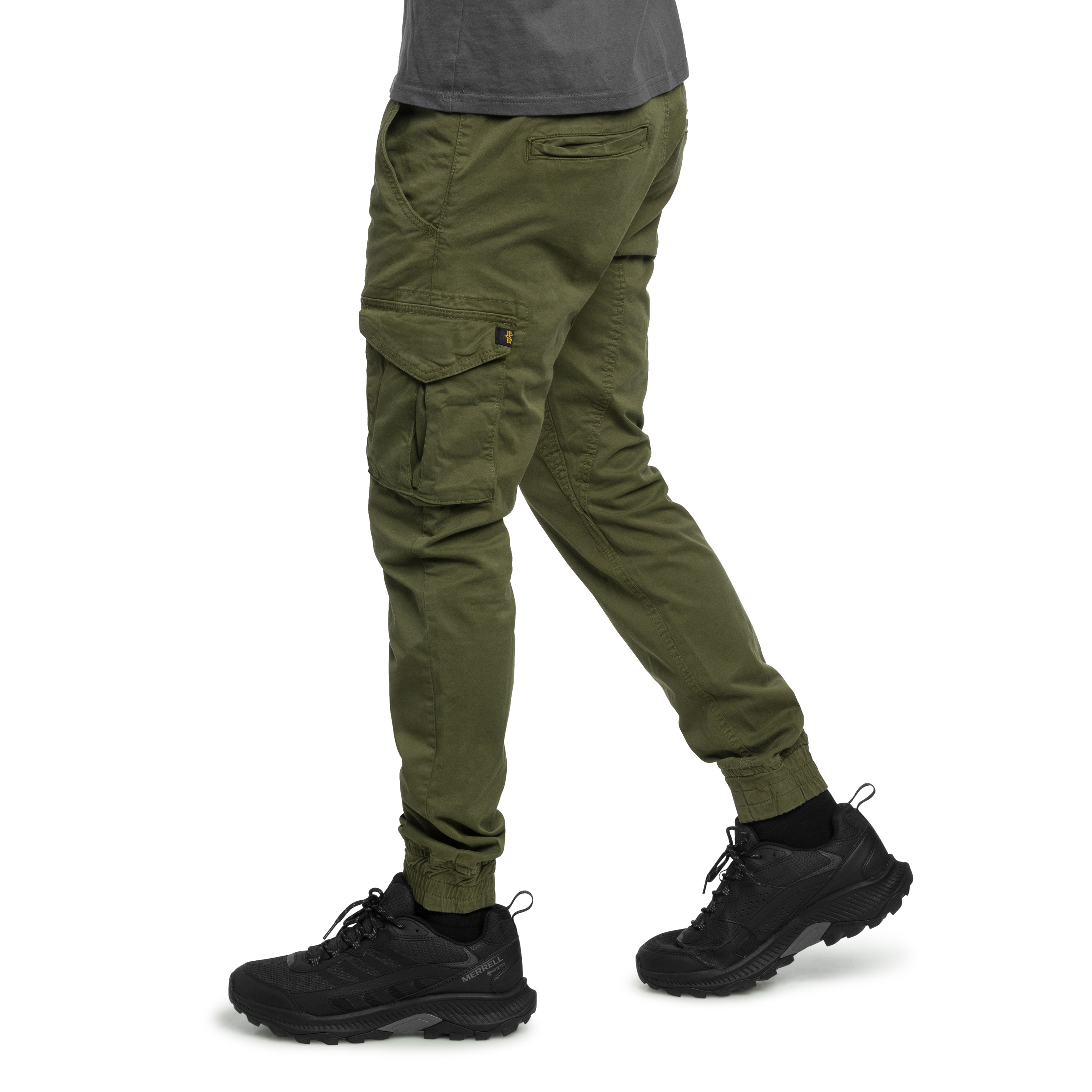Alpha Industries Cotton Twill Jogger Pants - Dark Olive