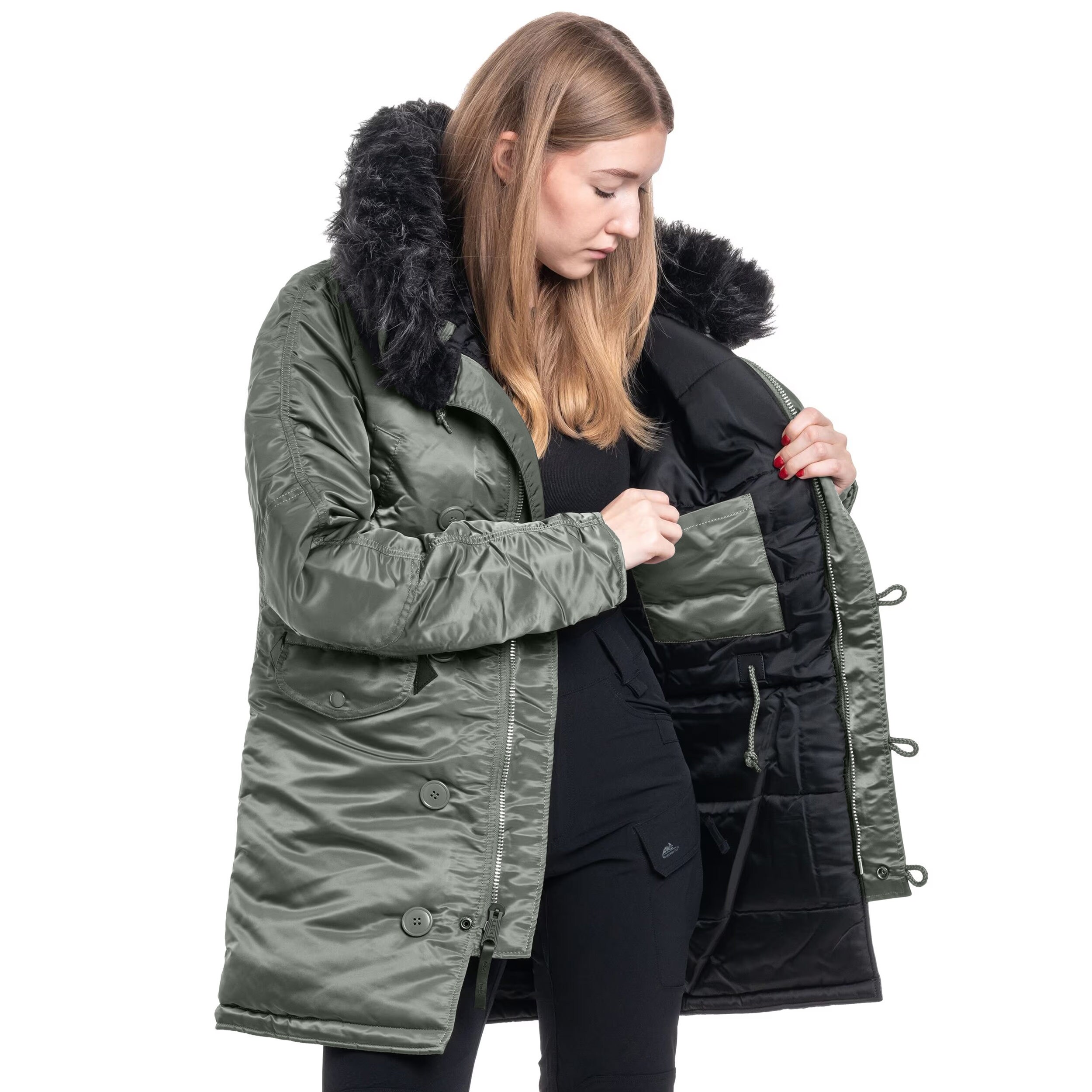 Alpha Industries N3B VF 59 Women's Jacket - Vintage Green/Black