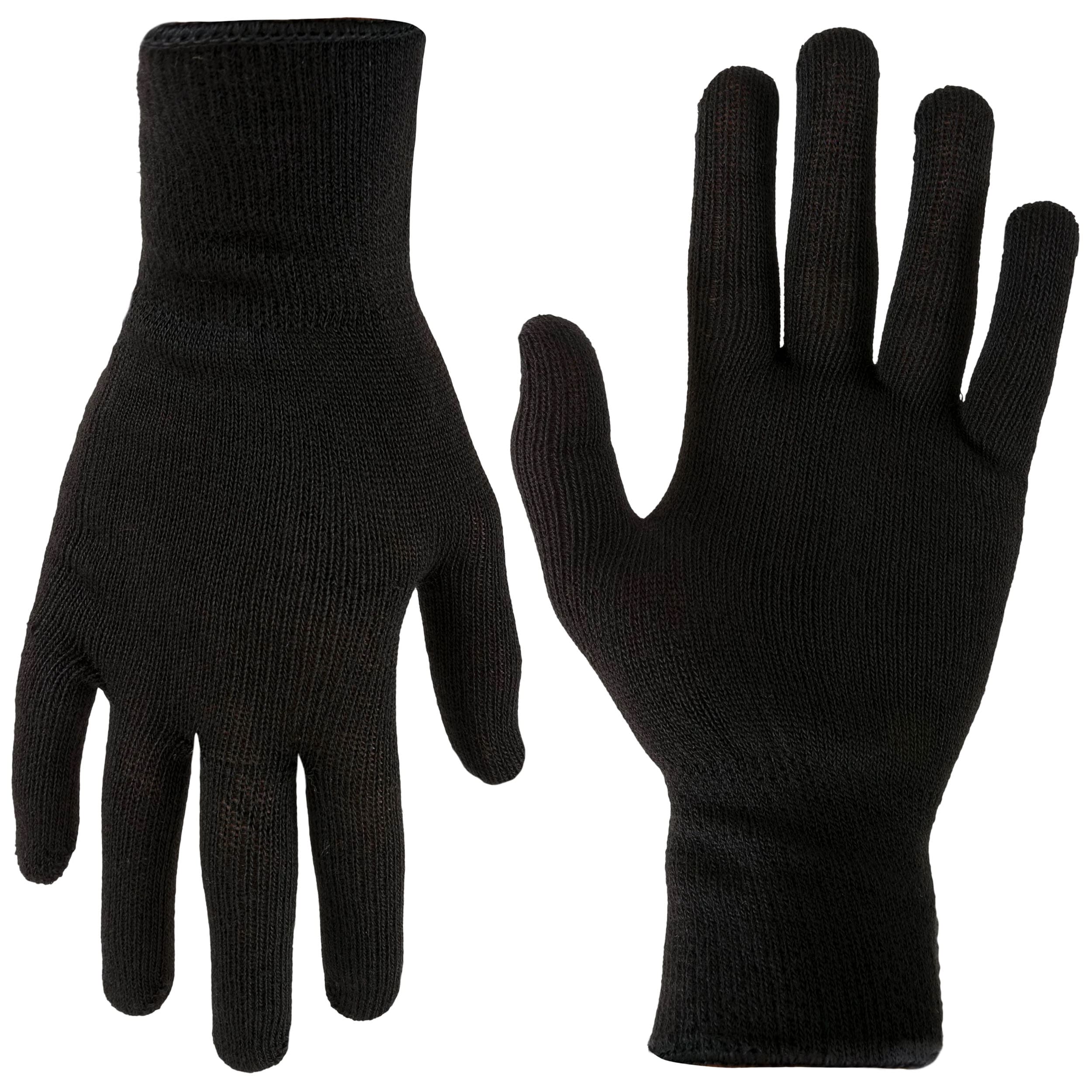 Highlander Outdoor Thermal Inner Gloves - Black