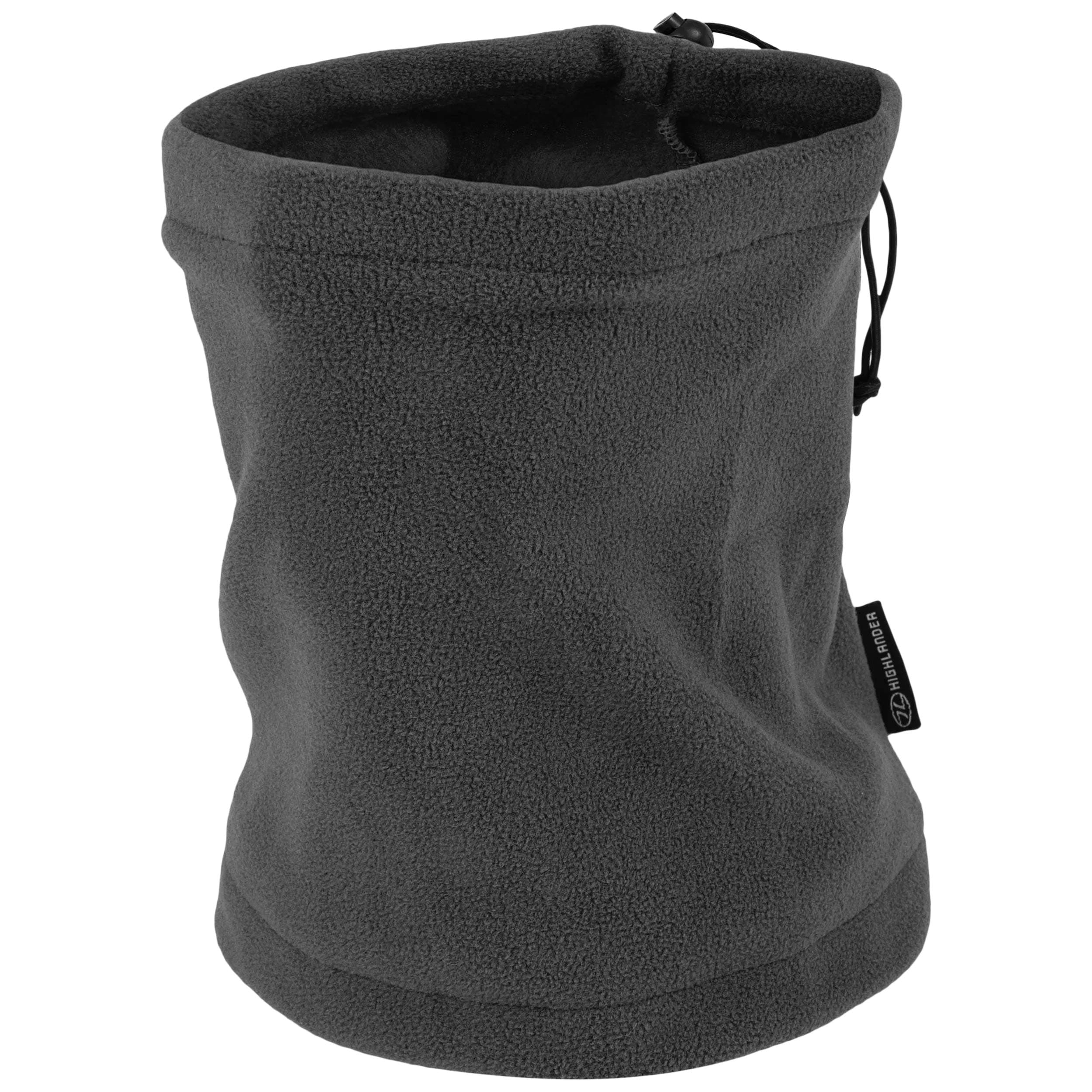 Highlander Outdoor Polar Fleece Neck Warmer with drawstring - Grey