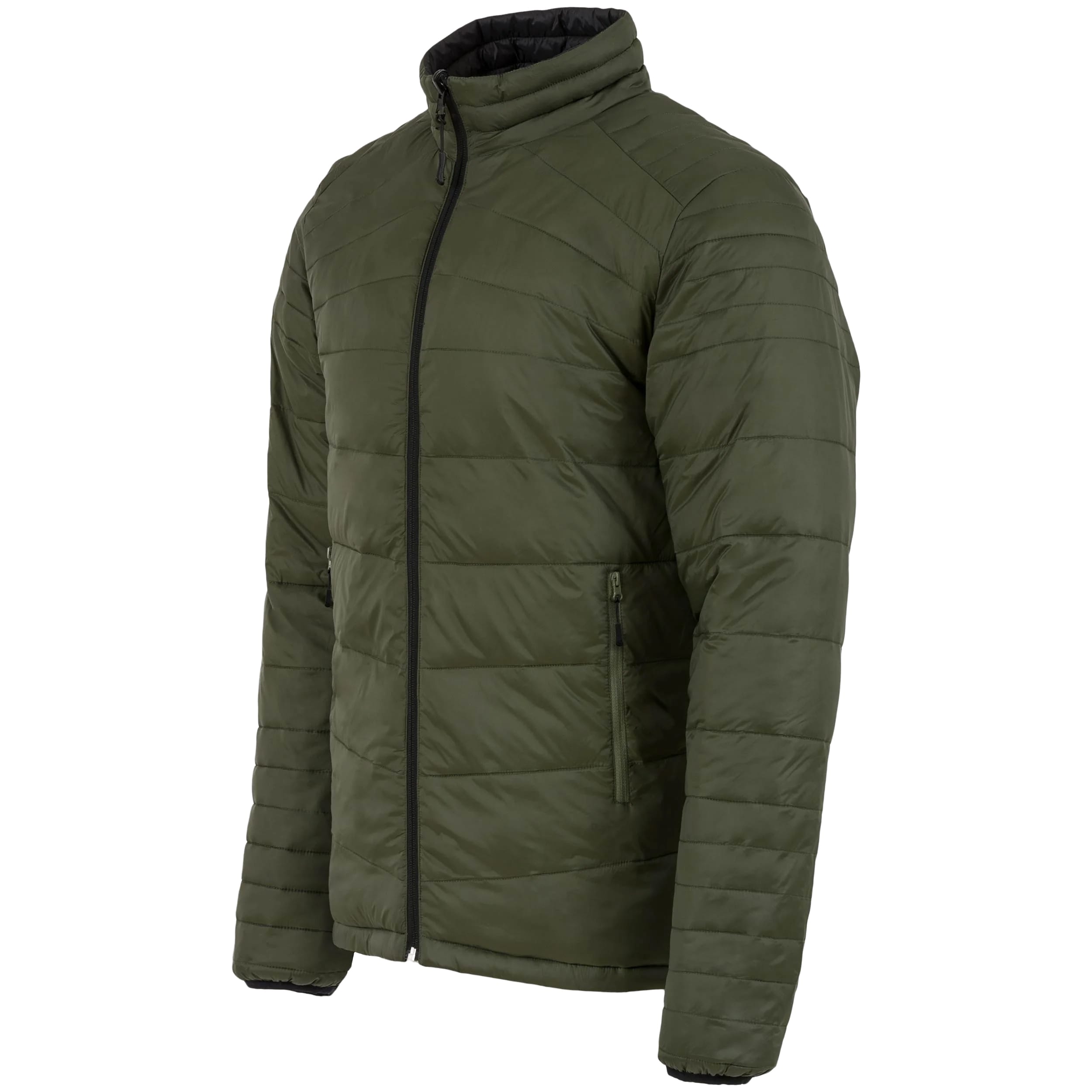 Highlander Outdoor Revisible Insulated Jacket - Olive/Black