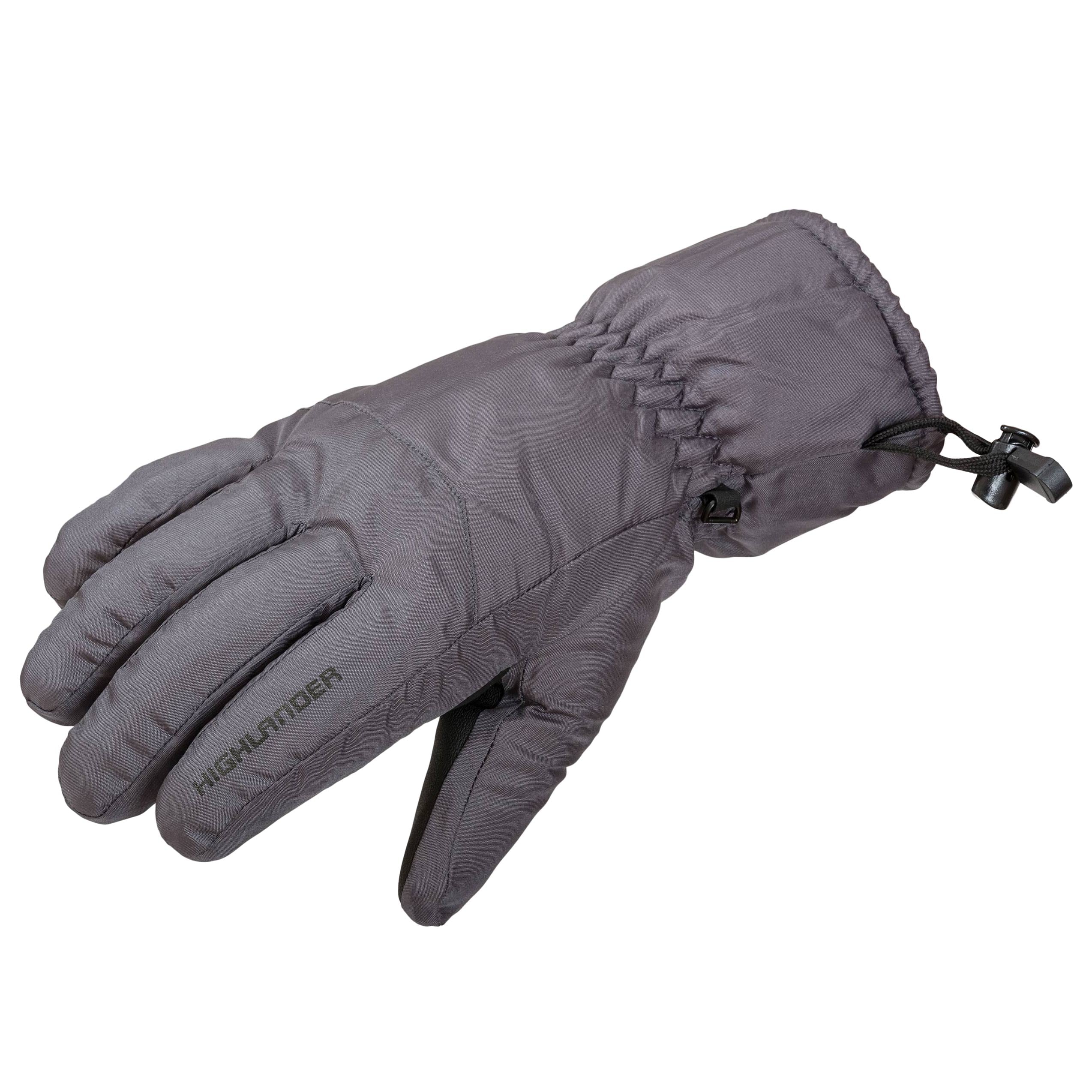 Highlander Outdoor Ski Gloves - Charcoal
