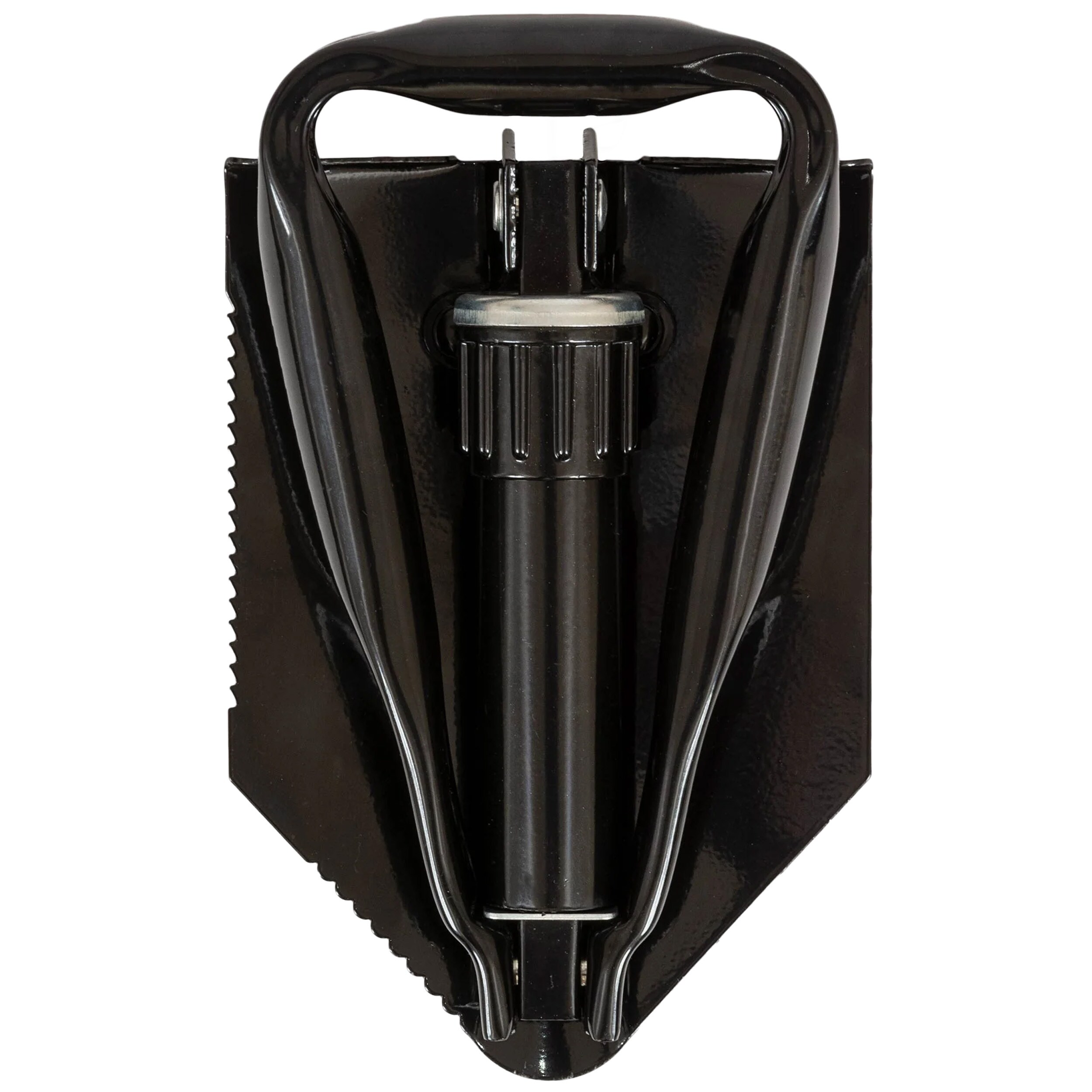 Highlander Outdoor Double Folding Shovel - Black