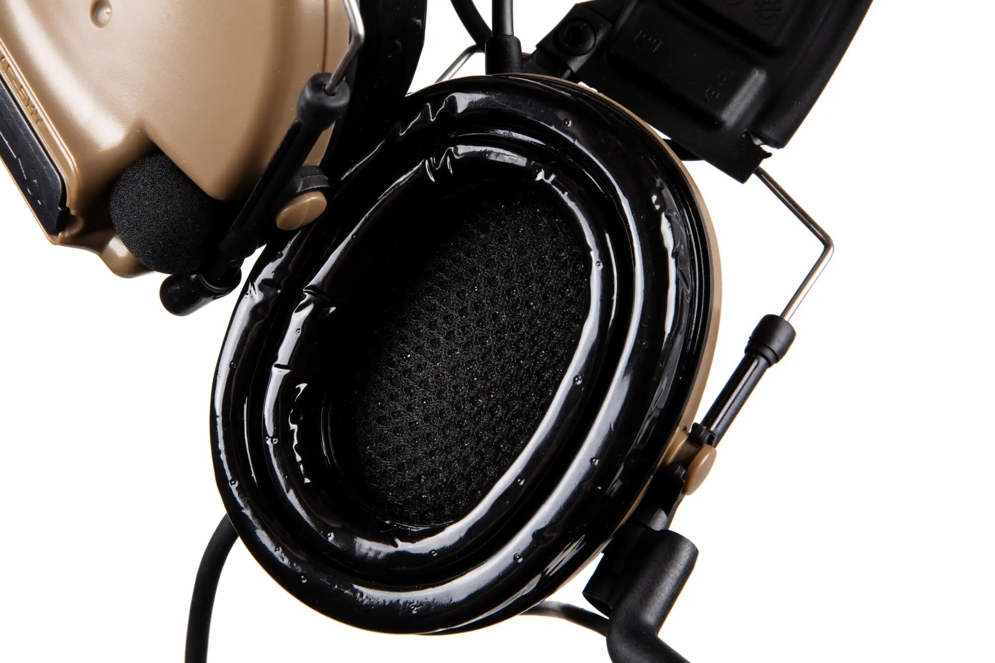 Tac-Sky Comtac III Active Hearing Protectors Headset with Silicone Earmuffs - Flat Dark Earth