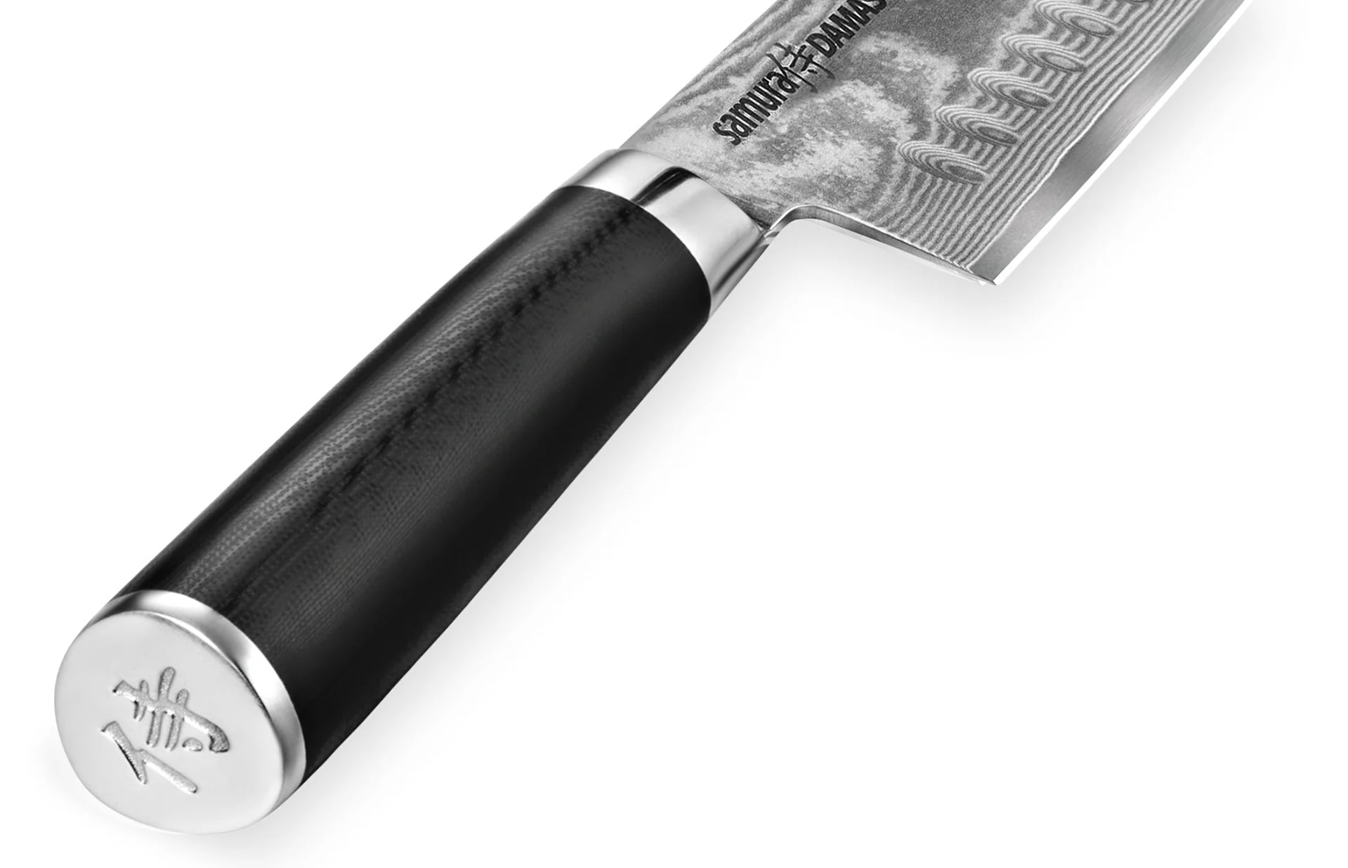 Samura Damascus Santoku Kitchen Knife 18 cm - Black