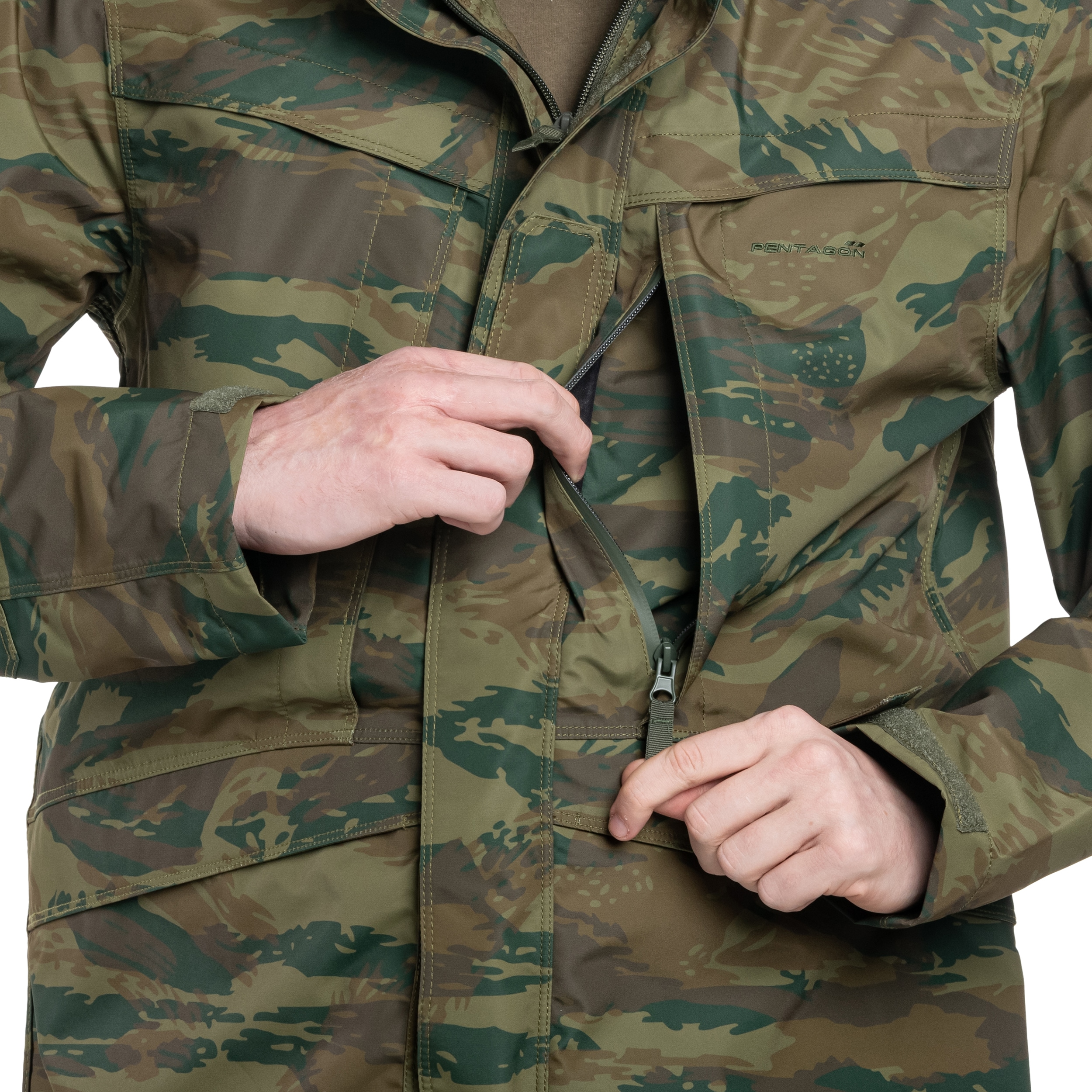 Pentagon Hurricane Jacket - Greek Lizard