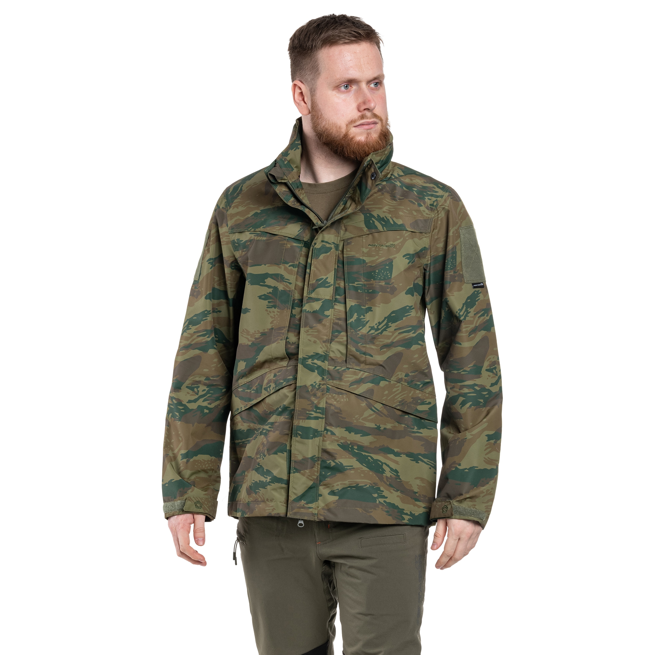 Pentagon Hurricane Jacket - Greek Lizard