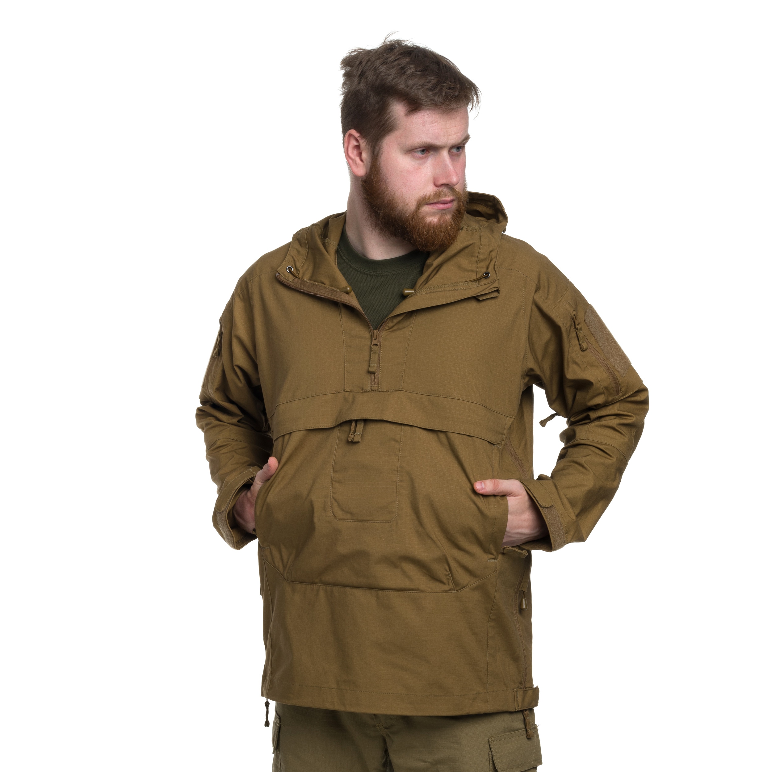 Helikon Anorak Tracer PolyCotton Stretch Rip-Stop Jacket - Coyote