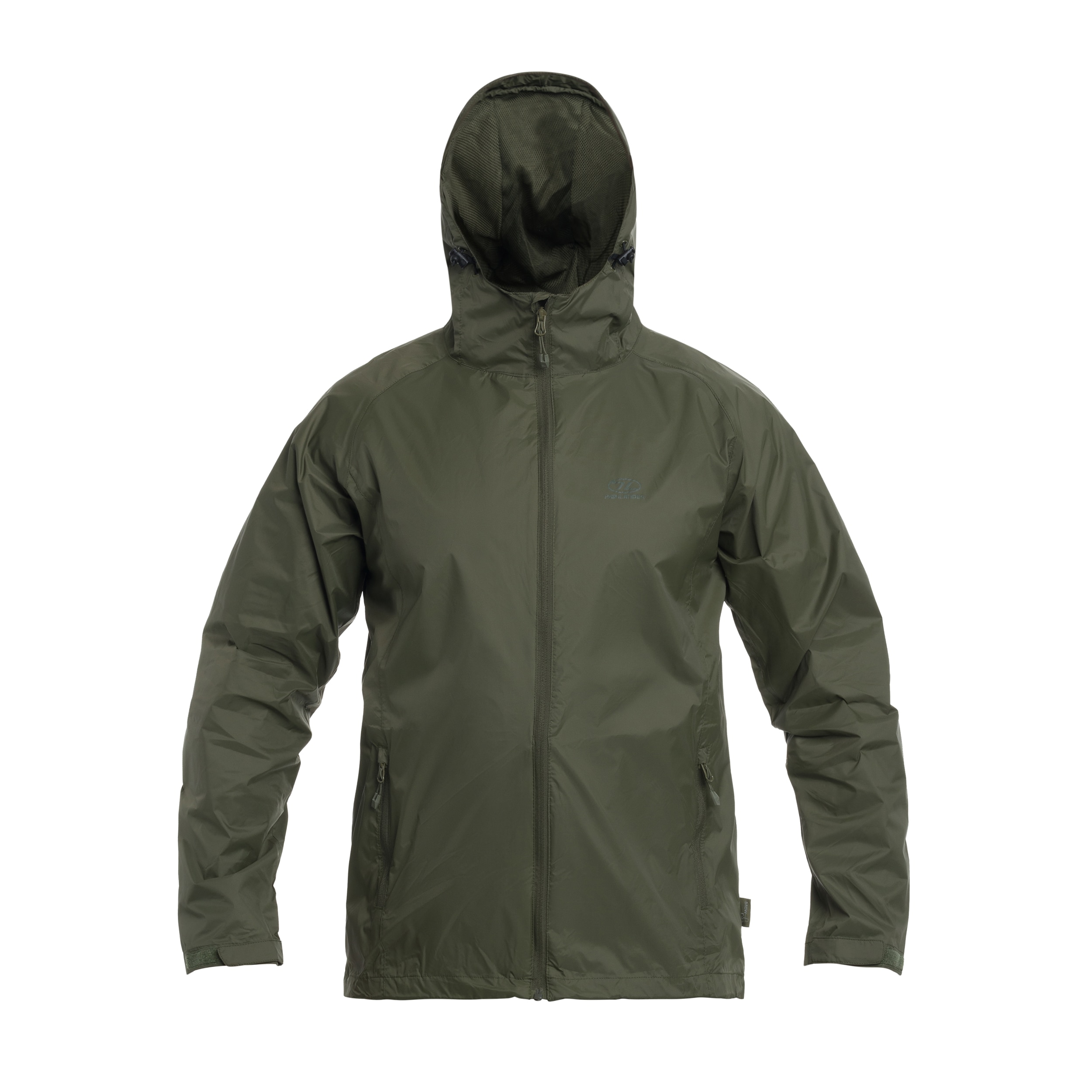 Highlander Outdoor Stow & Go Pack Away Jacket - Olive Green