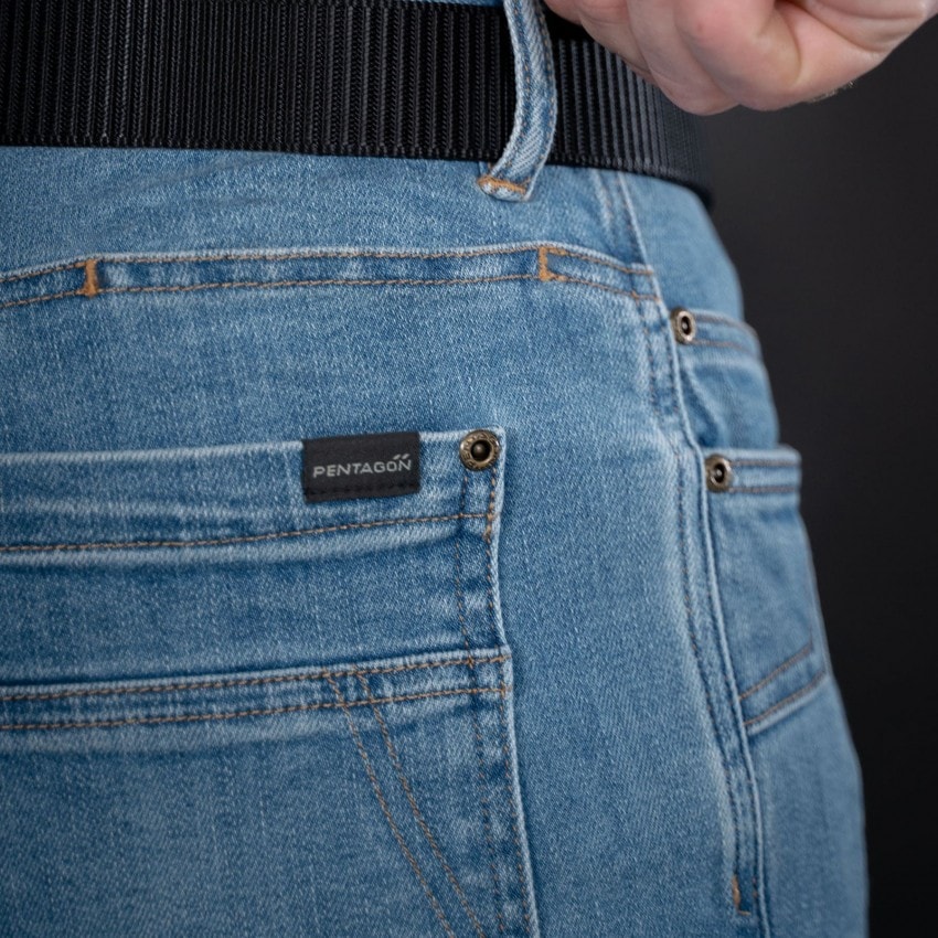 Pentagon Rogue Jeans Pants - Light Indigo Blue