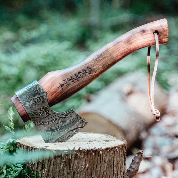 Njord Skade Damast Axe - Small