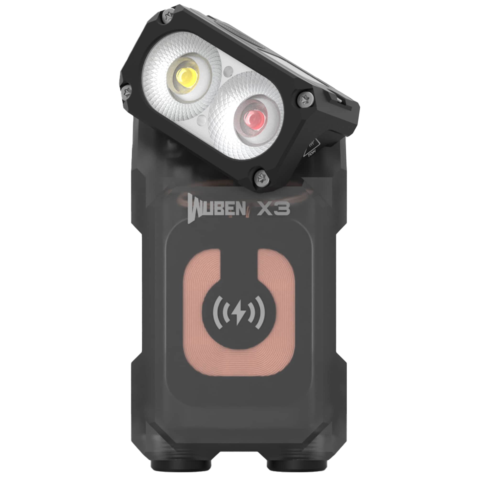 Wuben X3 Pro Black Flashlight + Aluminum Charging Box - 700 lumens