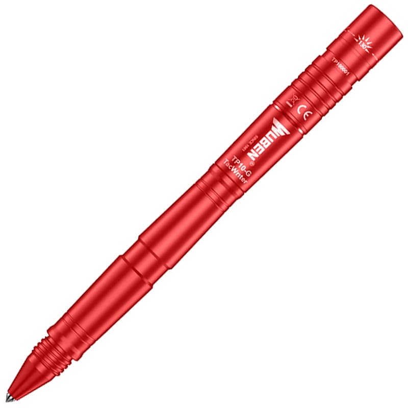 Wuben TP10-G Red Tactical Pen Flashlight - 130 lumens