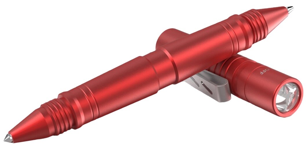 Wuben TP10-G Red Tactical Pen Flashlight - 130 lumens