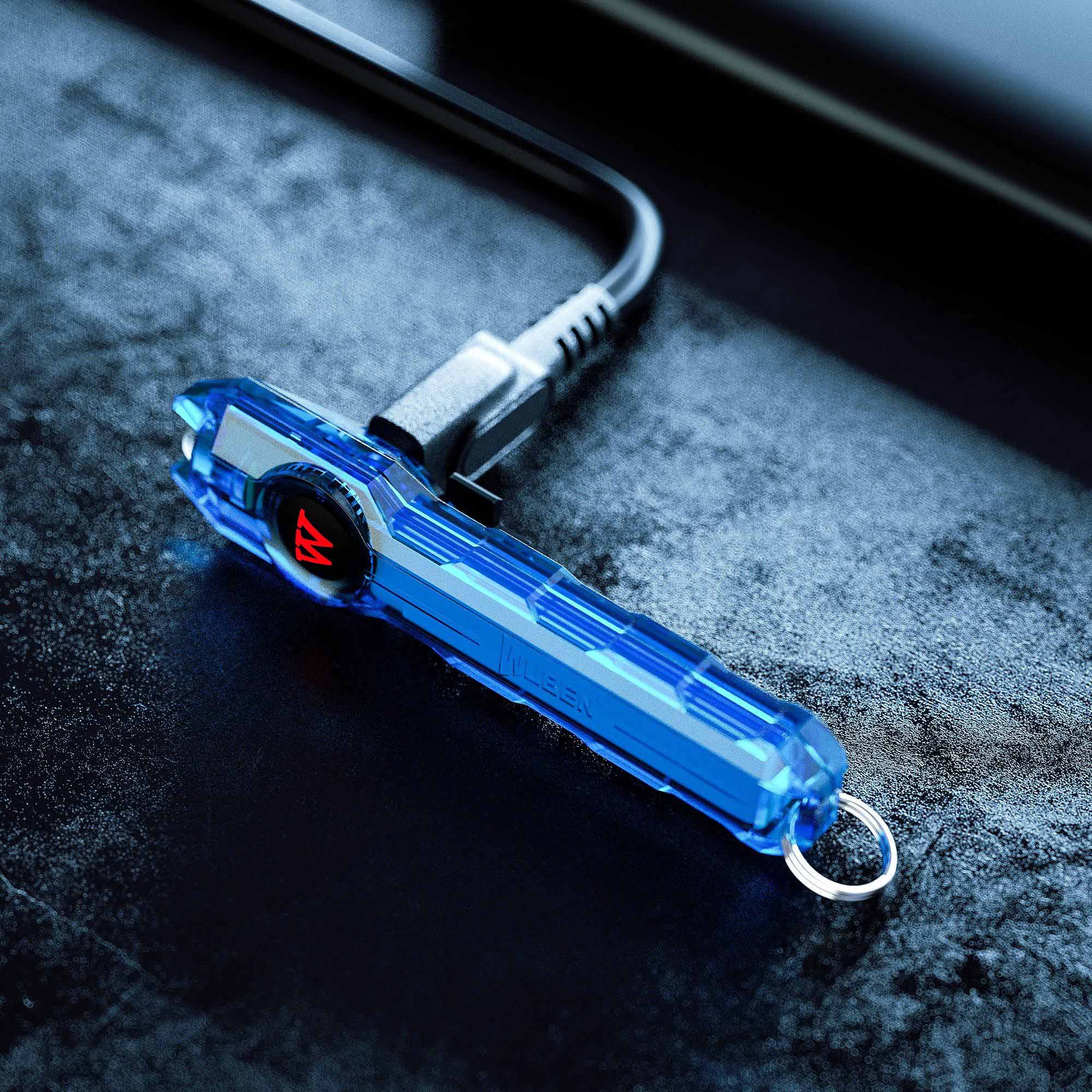 Wuben G1 Flashlight Keyring Blue - 40 lumens