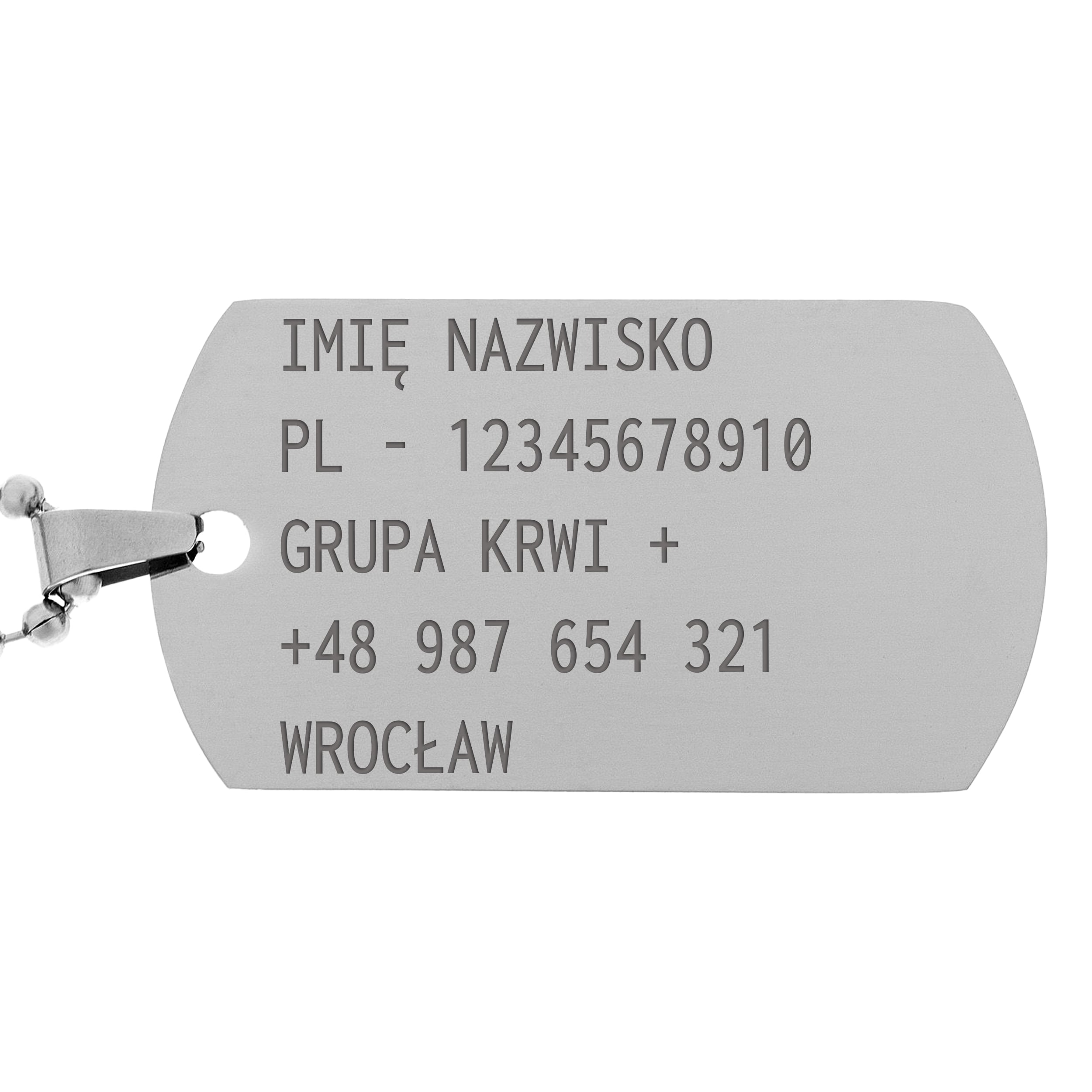 Piran Stainless Steel Dog Tag - Polished