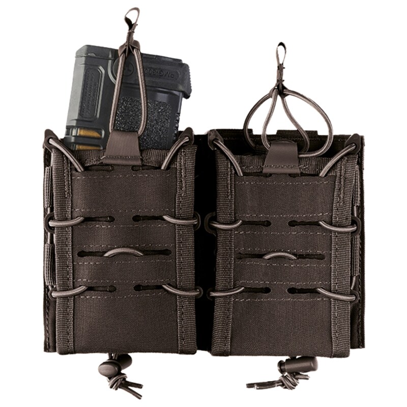 Mil-Tec Open Flex Double Pouch - Black