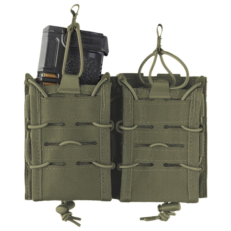 Mil-Tec Open Flex Double Pouch - Olive