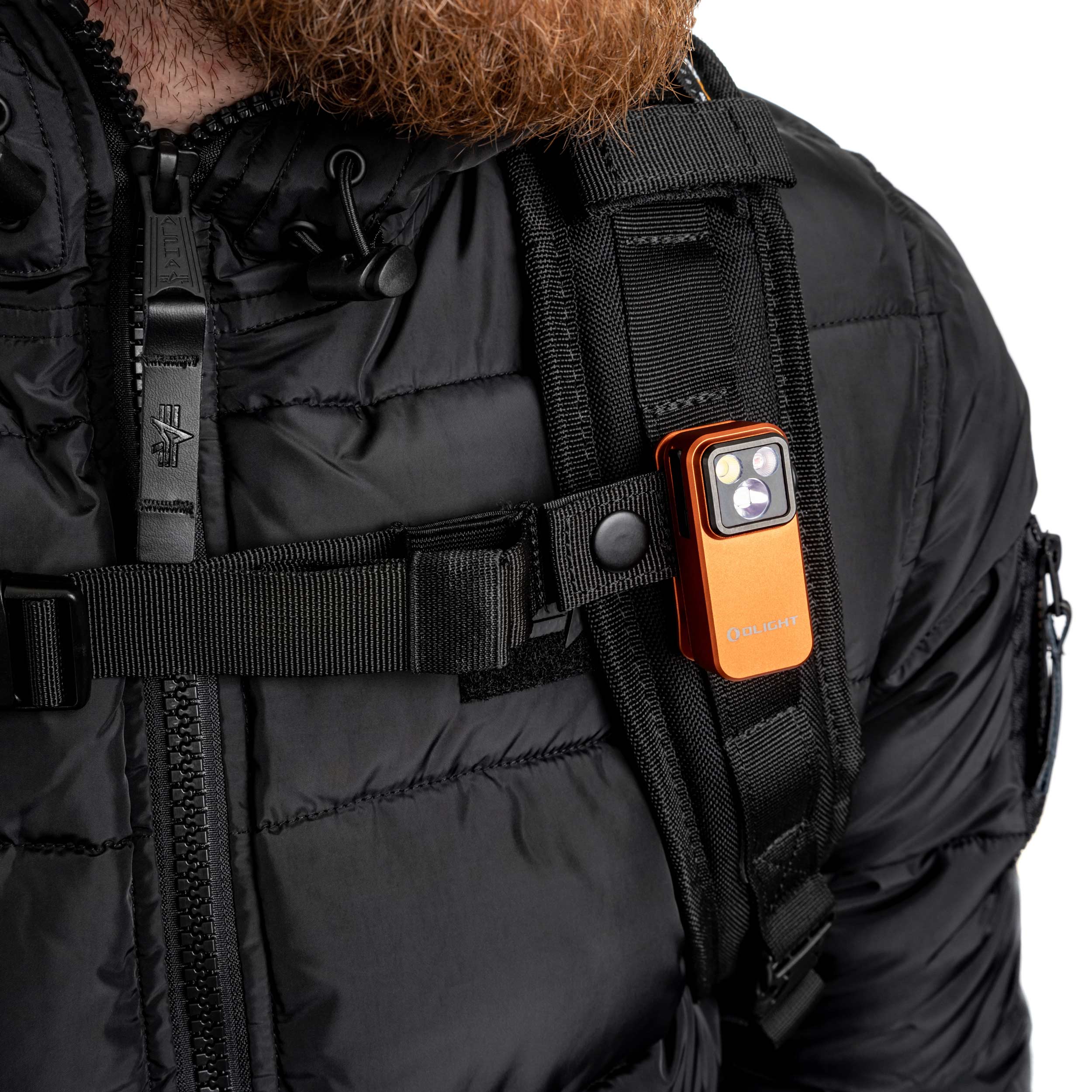 Olight Oclip Pro Rechargeable Flashlight Orange - 500 lumens