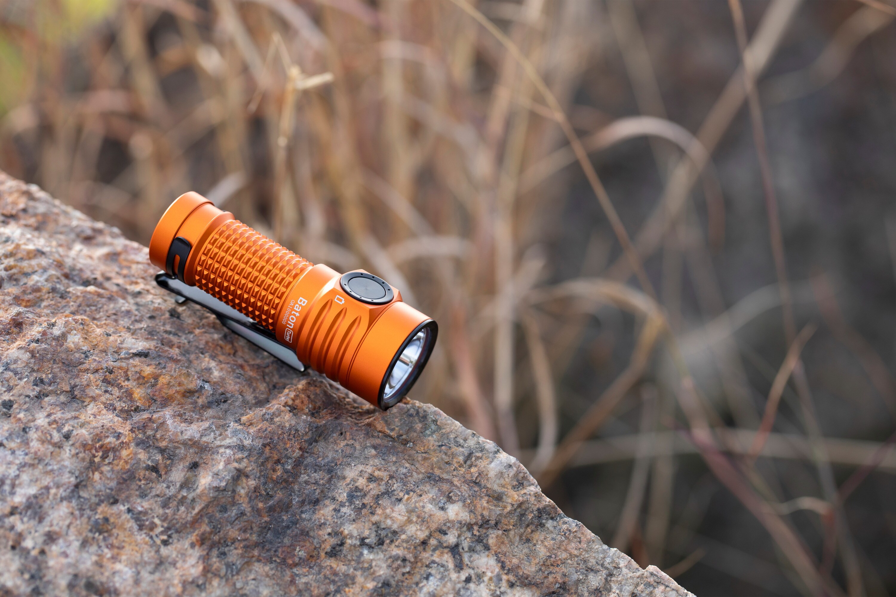 Olight Baton Turbo Rechargeable Flashlight Orange - 1000 lumens