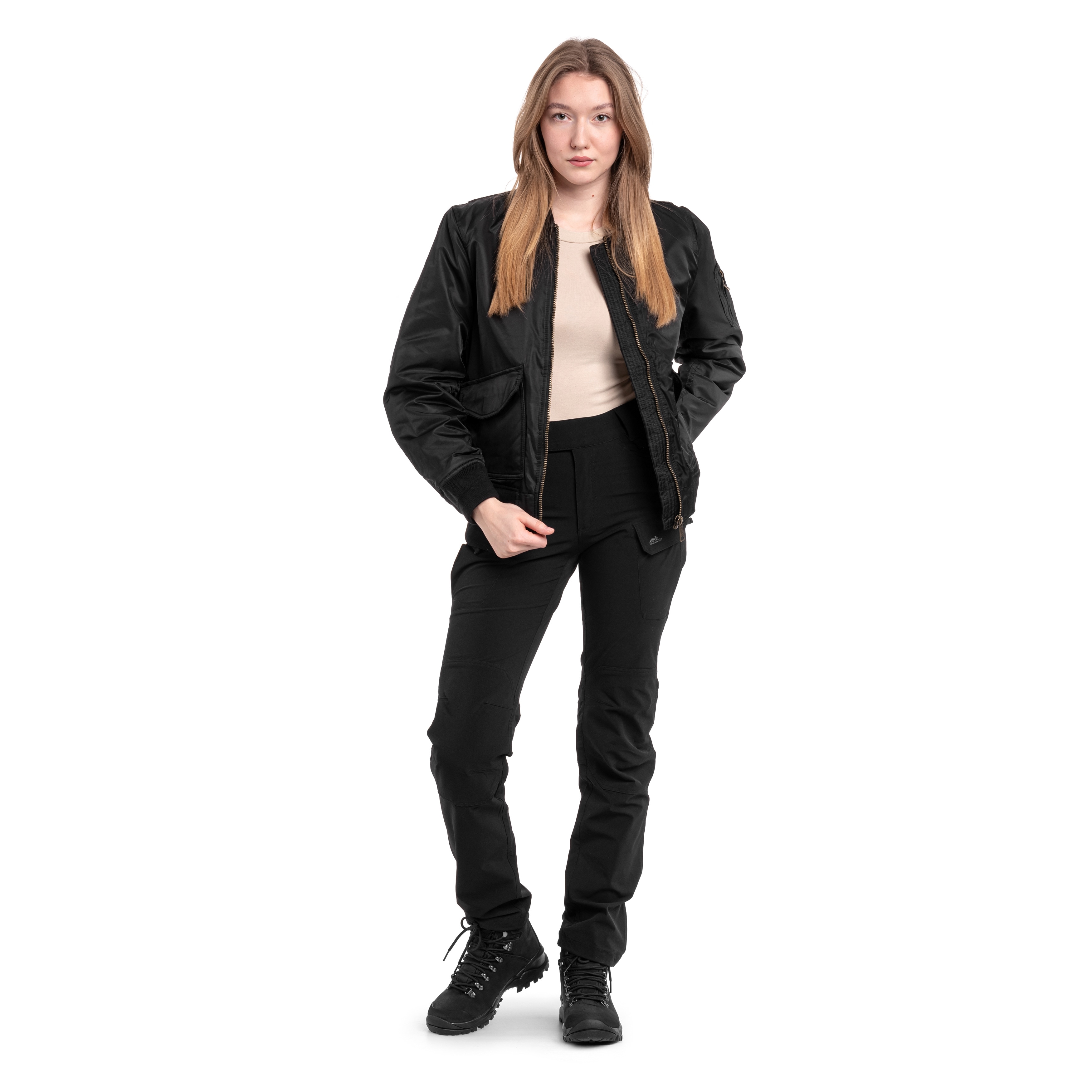 Brandit Bomber Sherpa Women's Jacket - Black