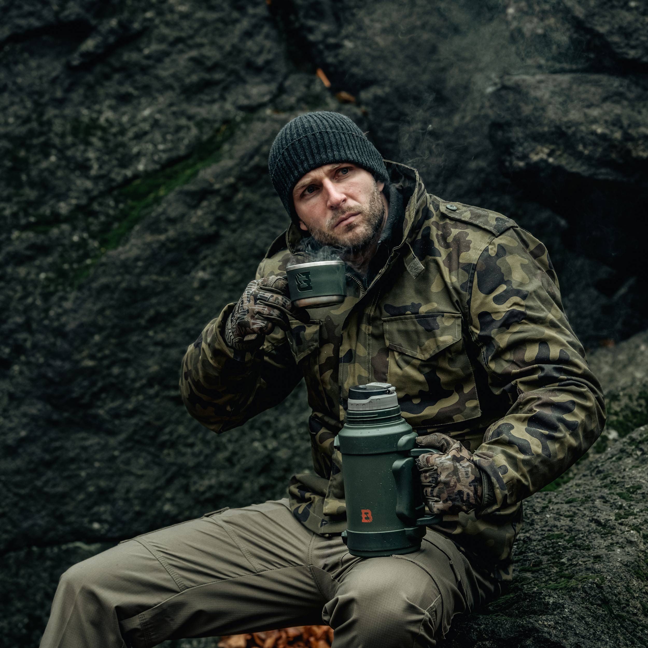 Badger Outdoor Big Boy Thermos 1.3 l - Olive