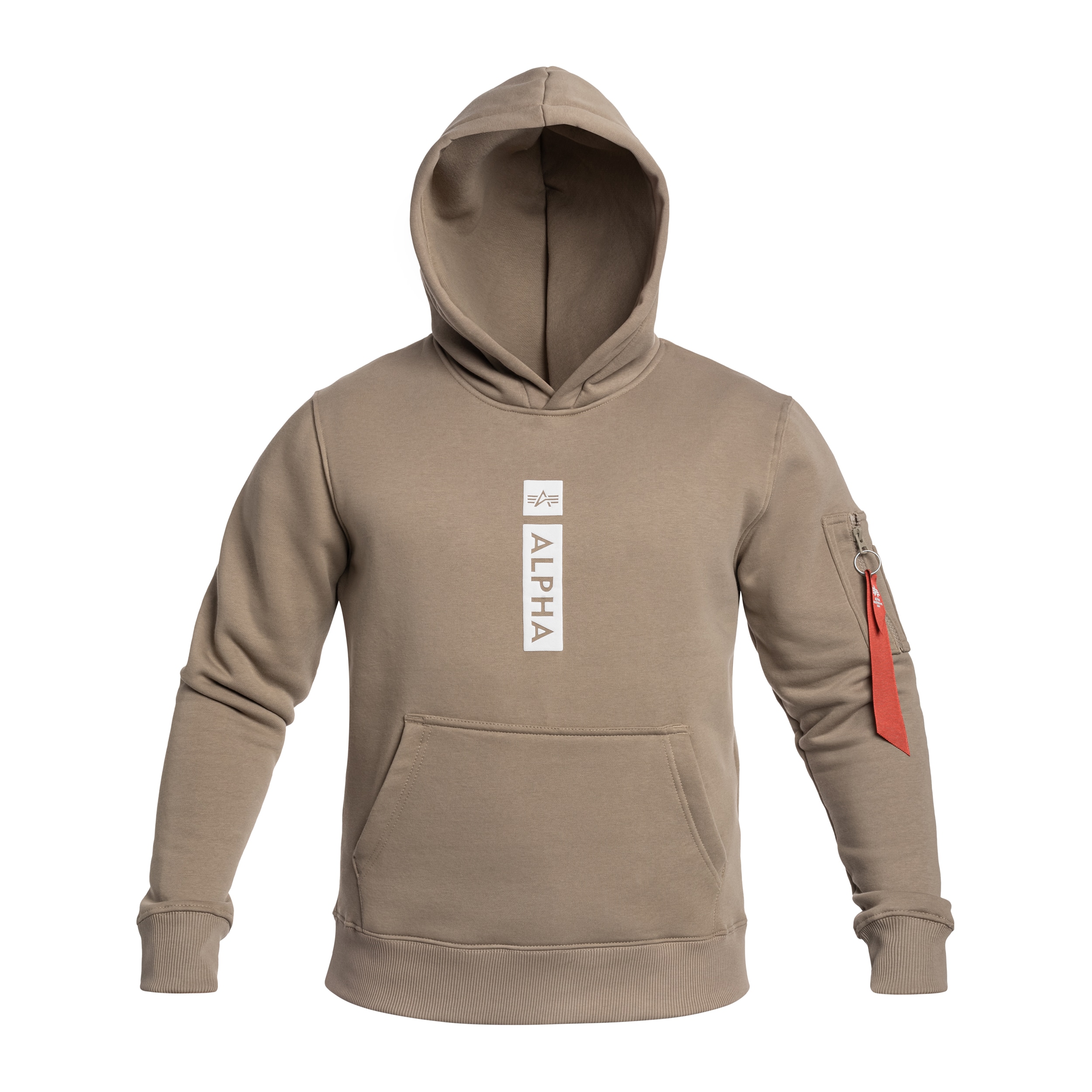 Alpha Industries Alpha Puff Print Hoodie - Vintage Sand