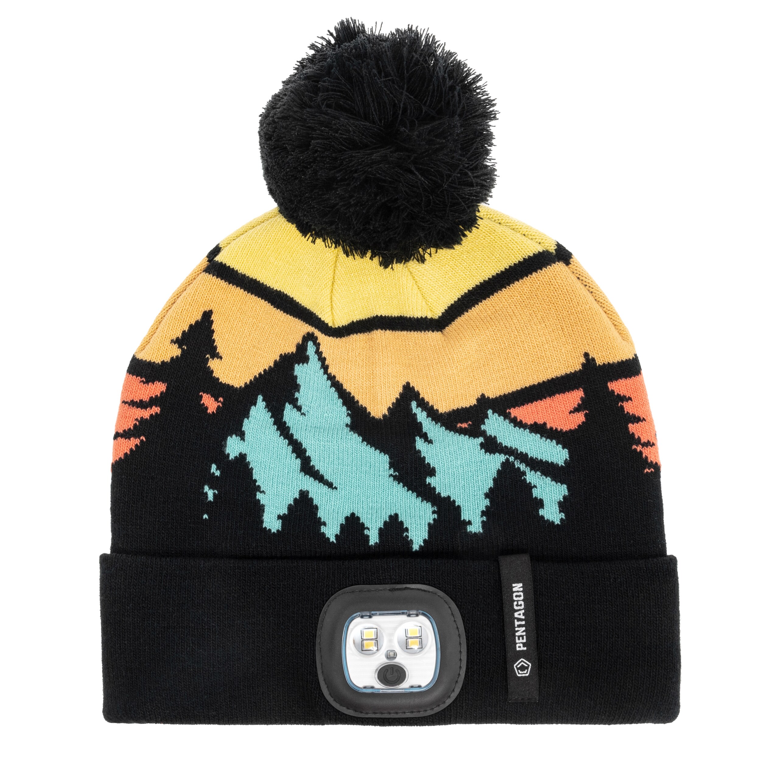 Pentagon Sanctuary Knit Beanie with Flashlight - Multicolor