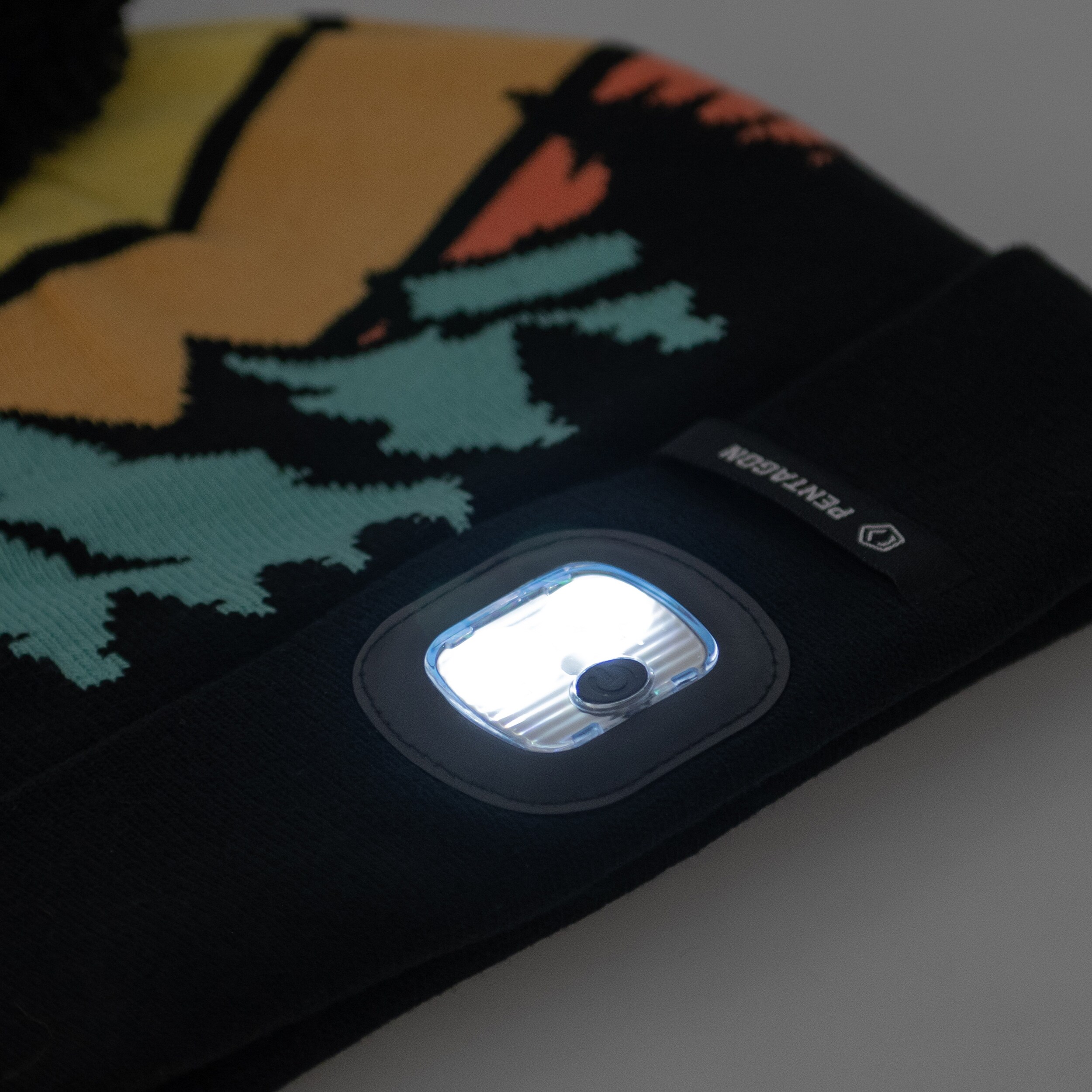 Pentagon Sanctuary Knit Beanie with Flashlight - Multicolor