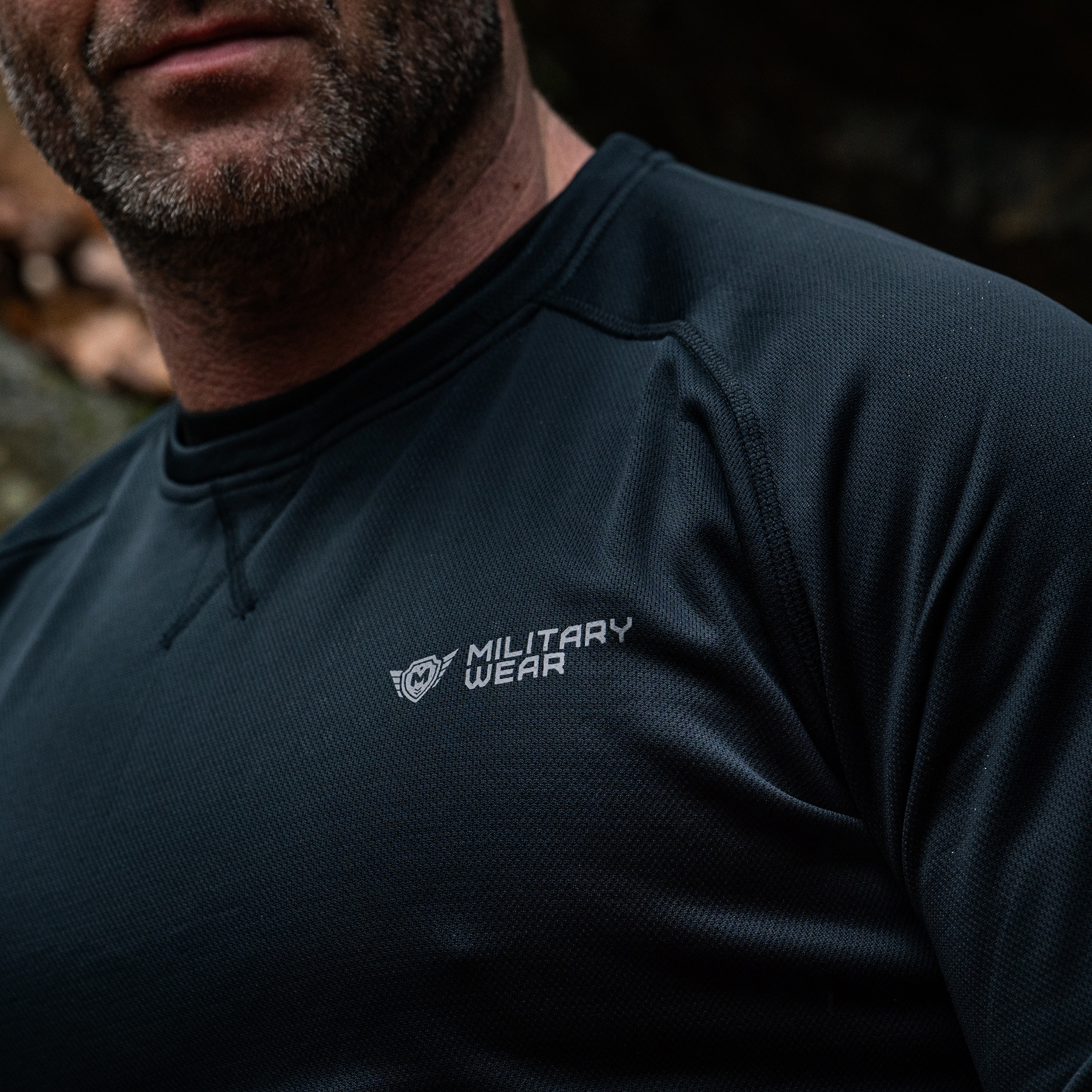 Military Wear Ghost Layer Sweatshirt - Black