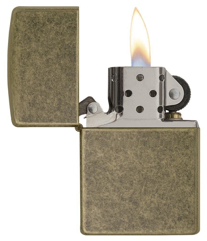 Zippo Gasoline Lighter - Classic Antique Brass
