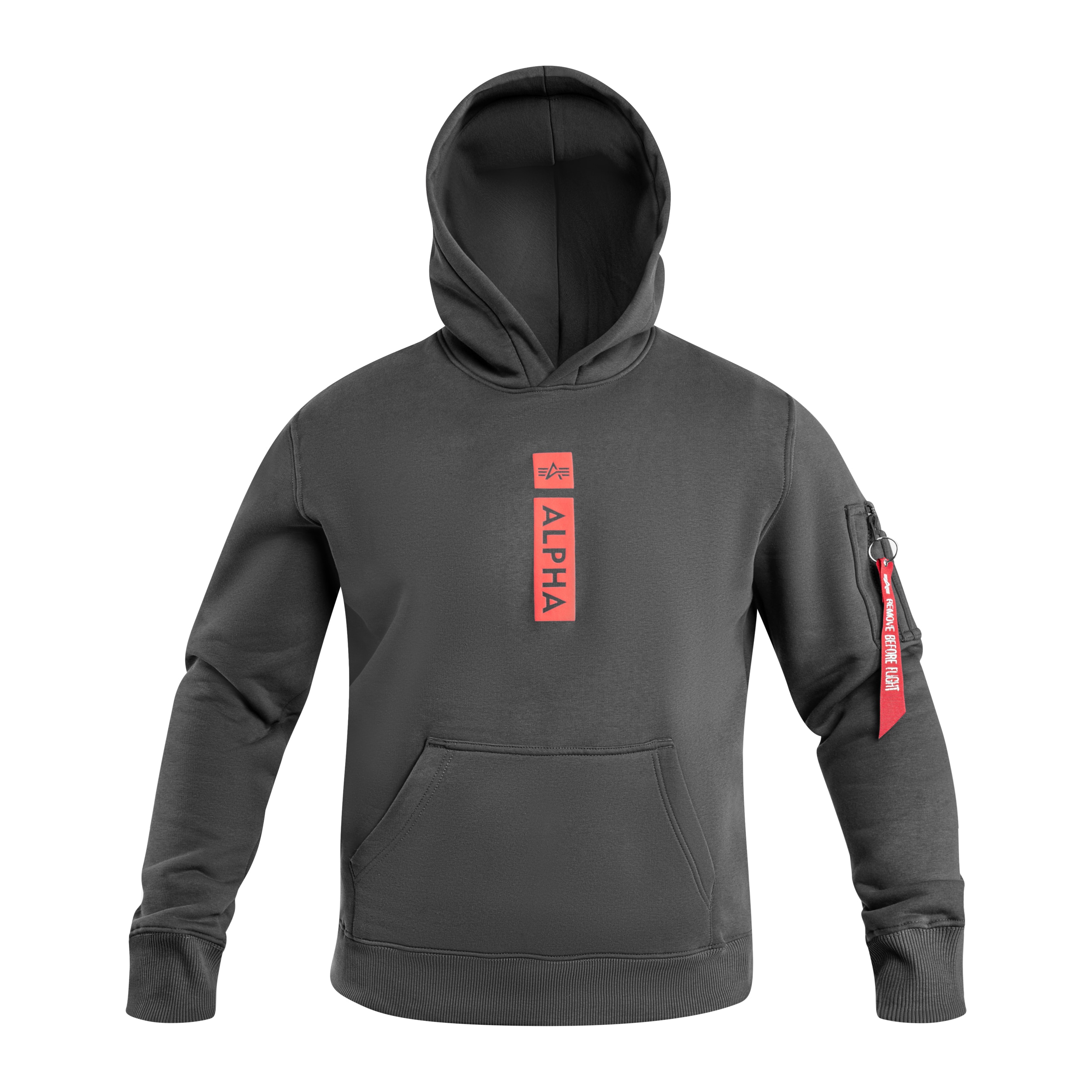 Alpha Industries Alpha Puff Print Hoodie - Vintage Grey