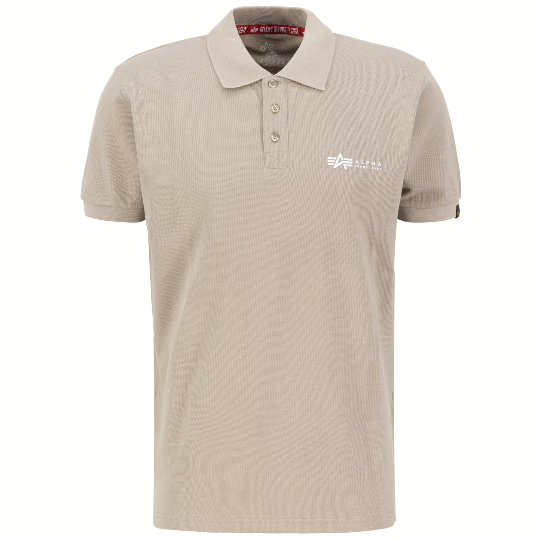 Alpha Industries Small Logo Polo Shirt - Vintage Sand