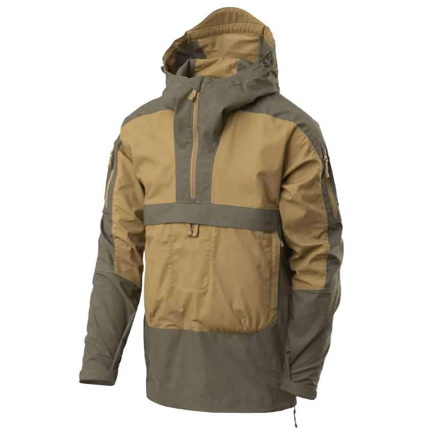 Helikon Anorak Tracer PolyCotton Stretch Rip-Stop Jacket - Coyote/Taiga Green