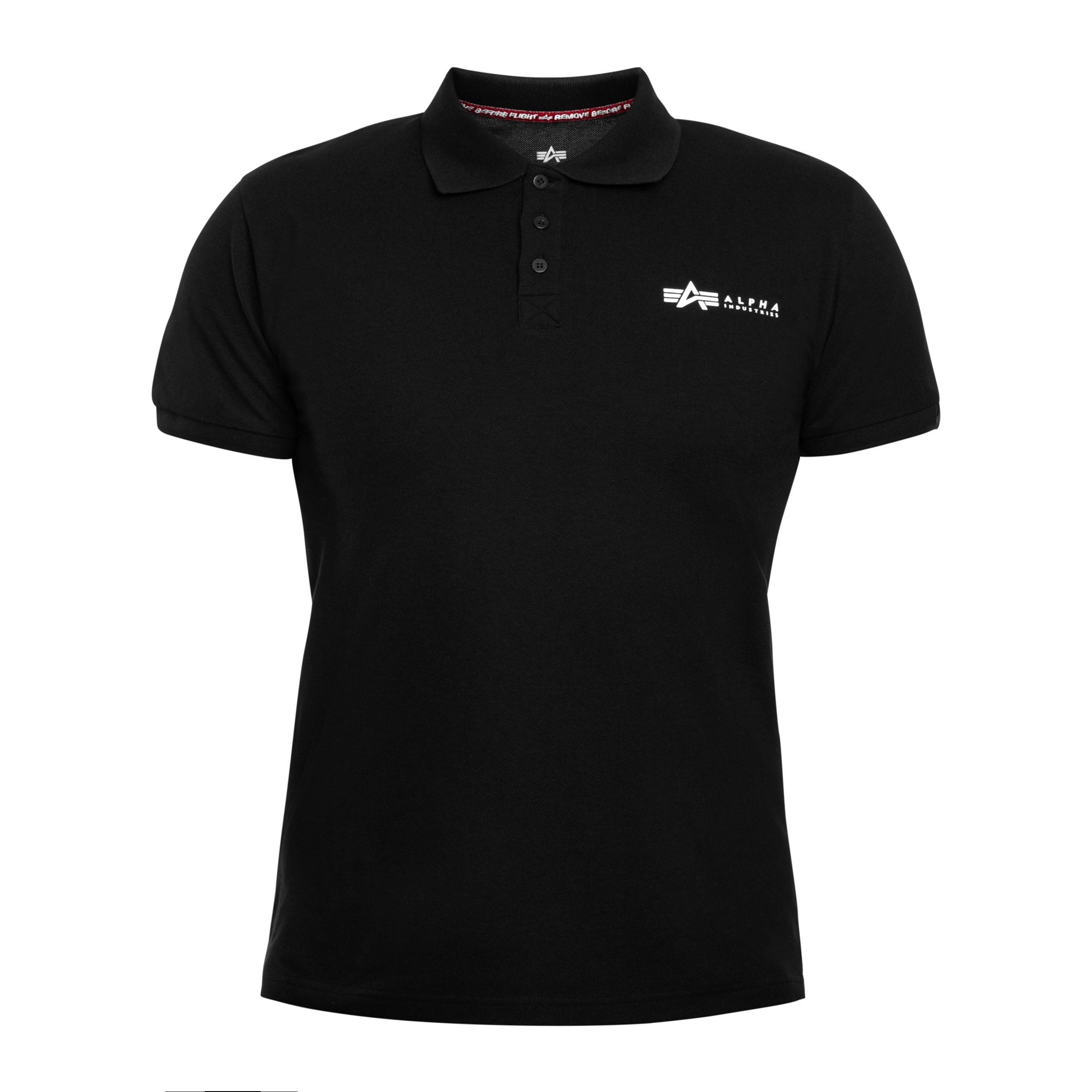 Alpha Industries Basic Small Logo Polo Shirt - Black
