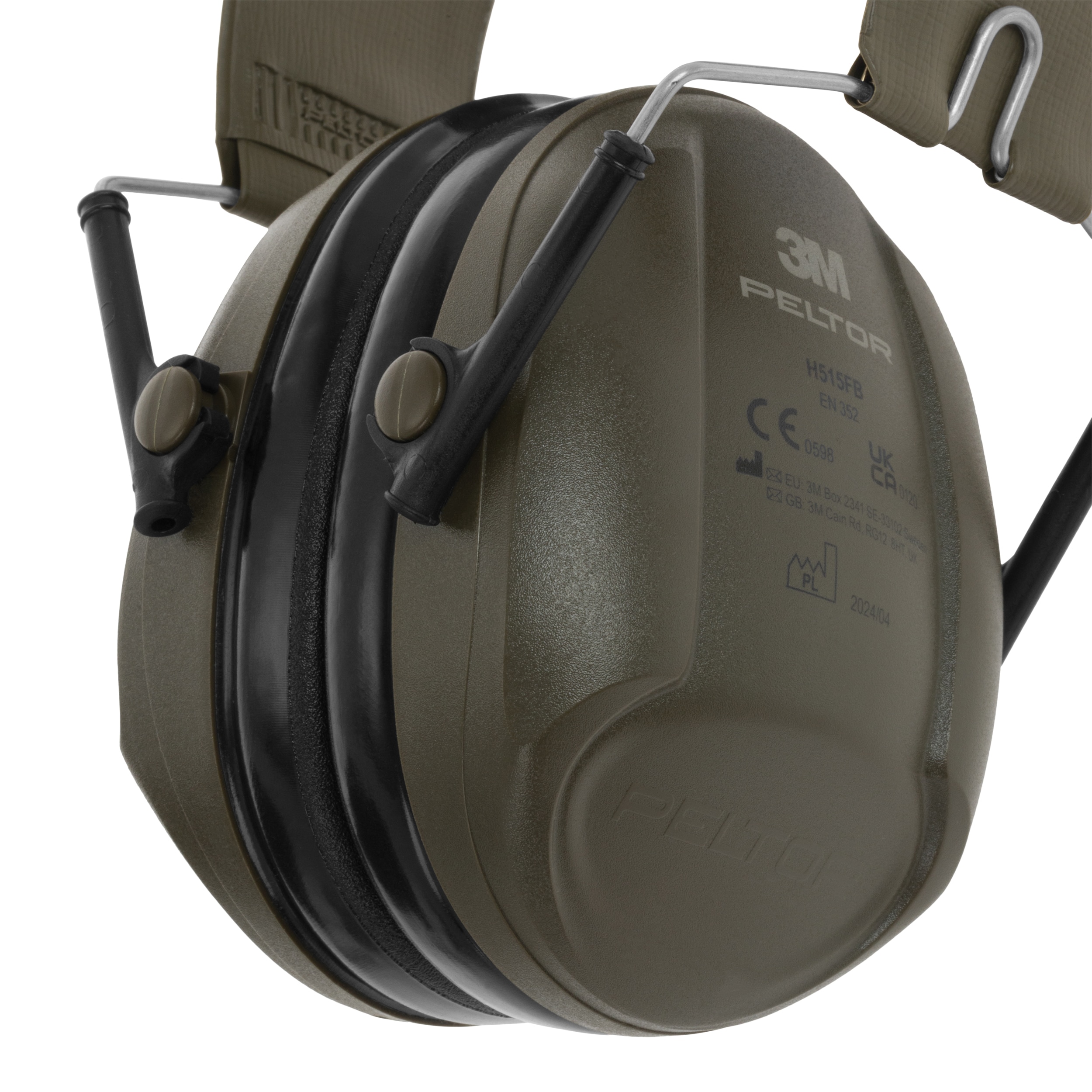 3M Peltor Bull's Eye I V2 Passive Hearing Protectors - Green