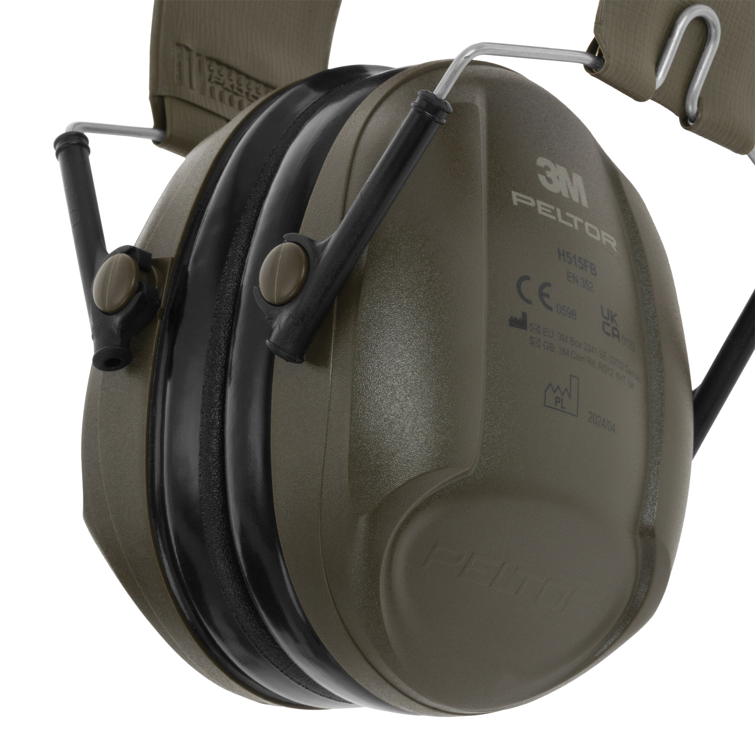 3M Peltor Bull's Eye I V2 Passive Hearing Protectors - Green