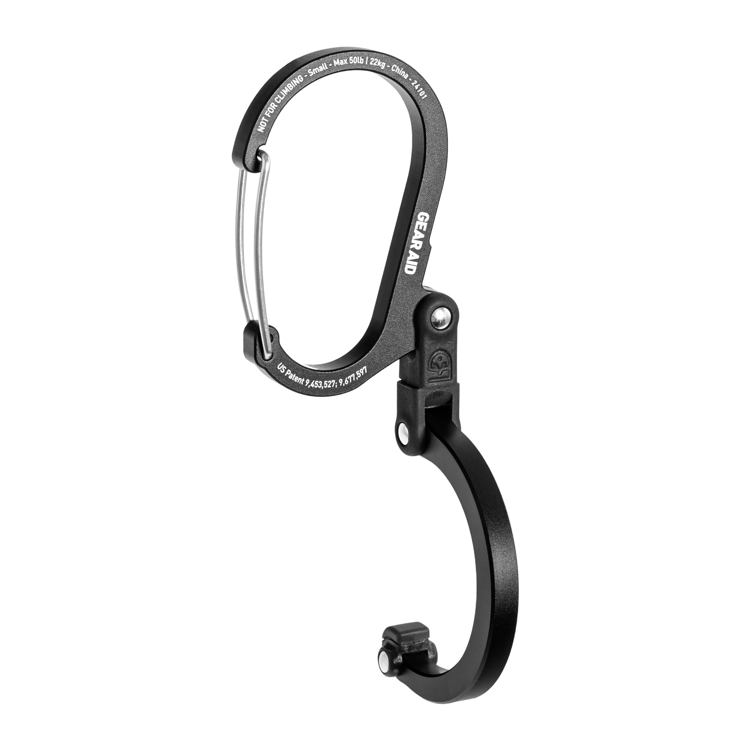 Gear Aid Heroclip Small Carabiner - Stealth Black