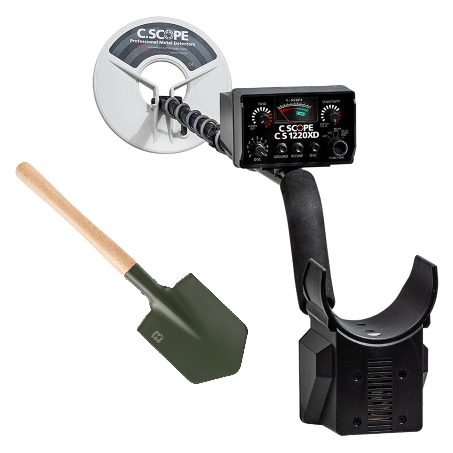C.Scope CS1220XD Metal Detector + Badger Outdoor Forces shovel - set