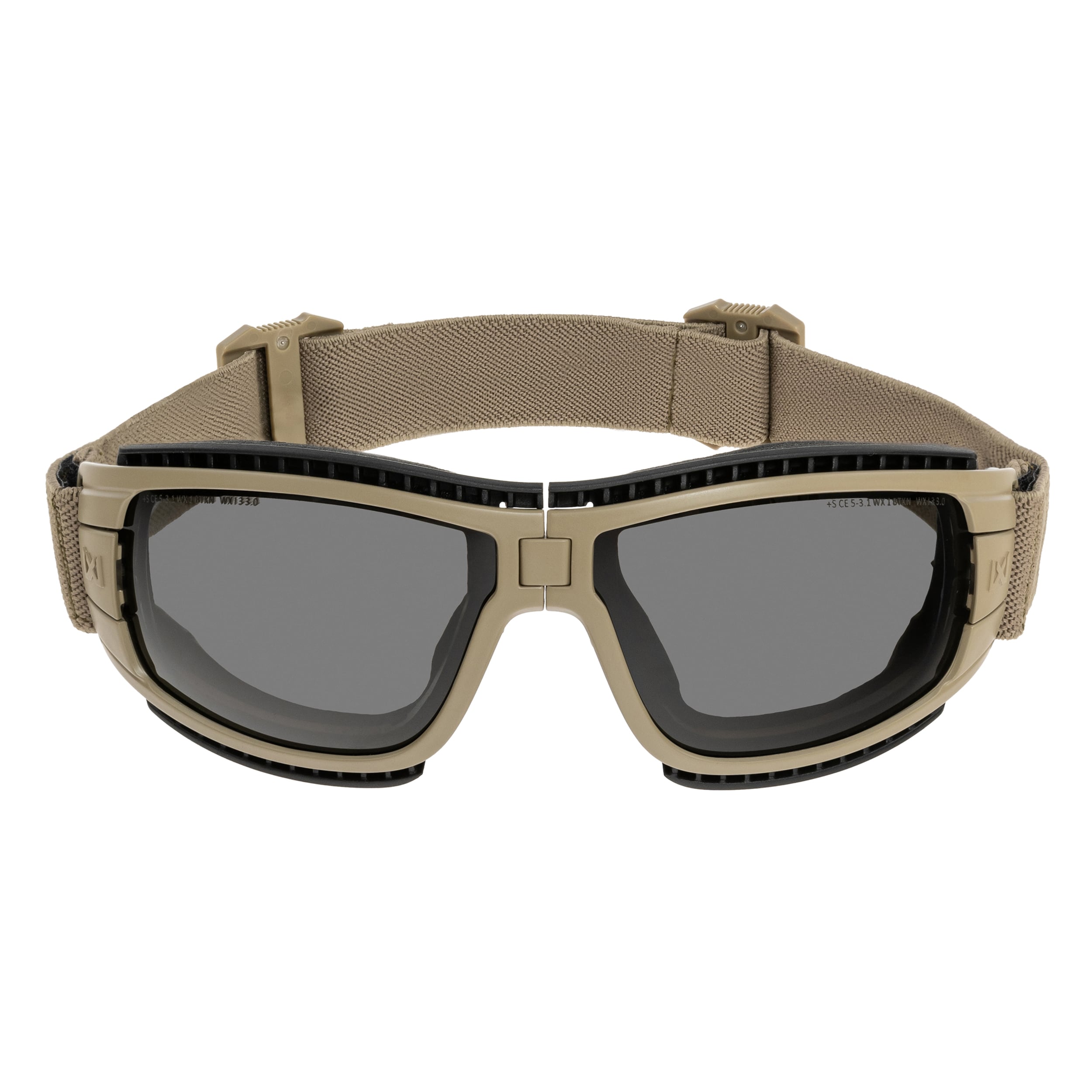 Wiley X Lynx Clear/Grey Tactical Goggles - Tan