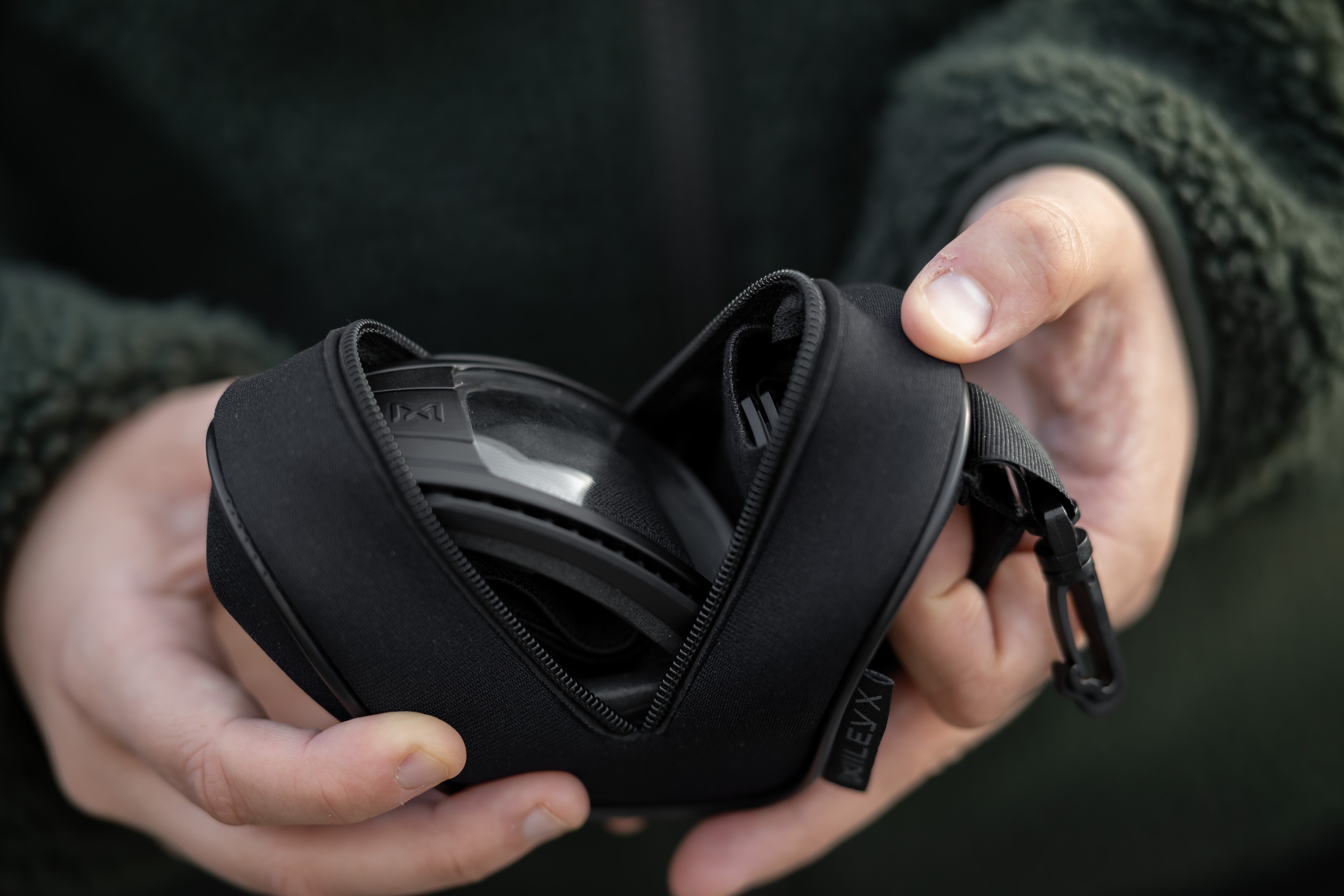 Wiley X Lynx Clear/Grey Tactical Goggles - Black