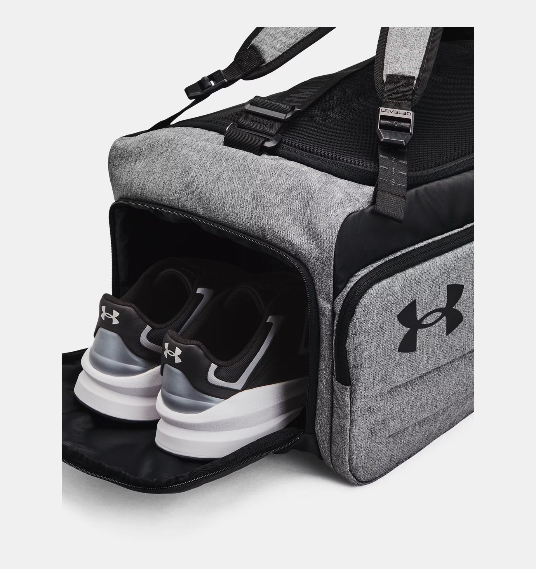 Under Armour Duo BP Duffle M Bag 50 l - Grey Heather / Black