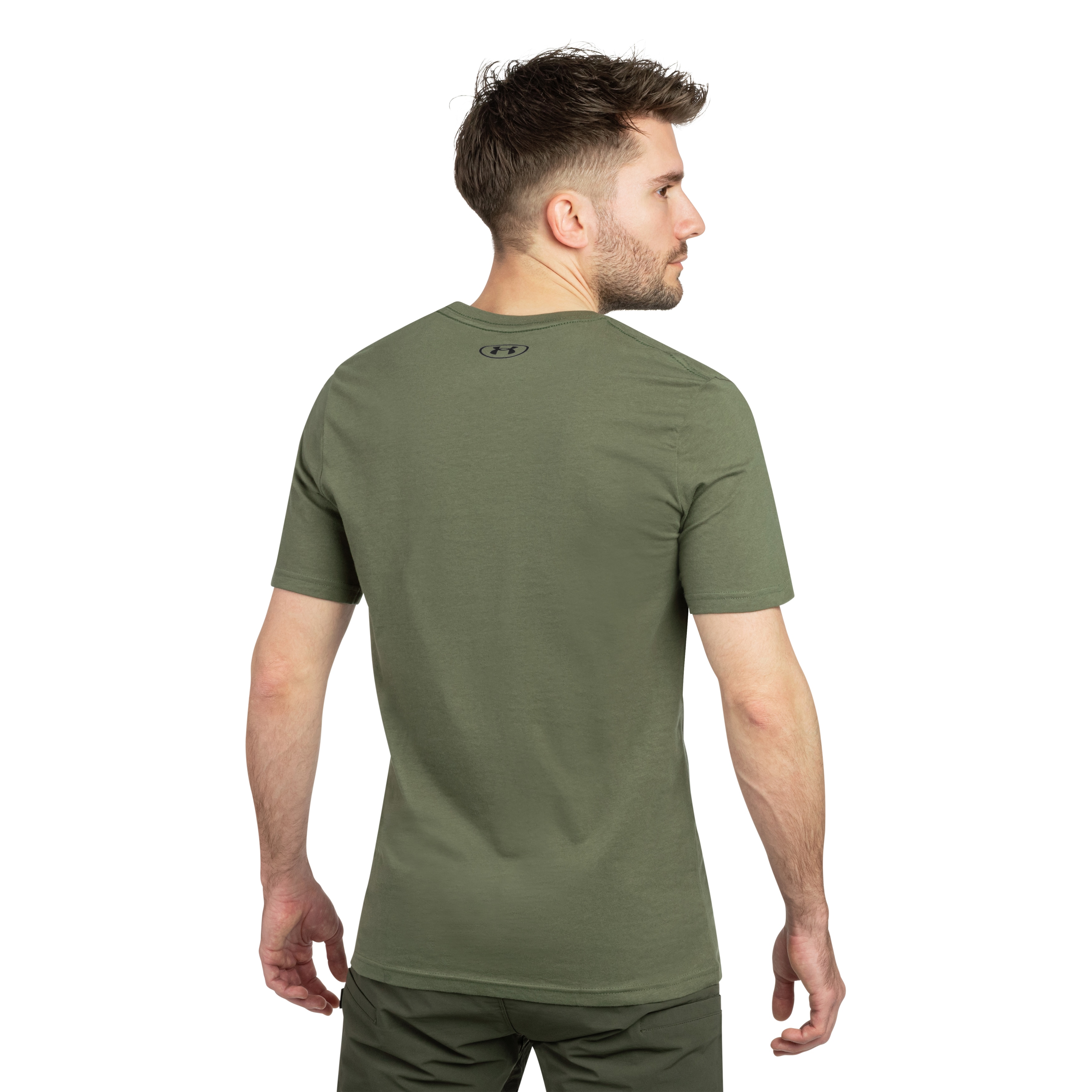 Under Armour Left Chest Logo T-Shirt - Marine OD Green/Black
