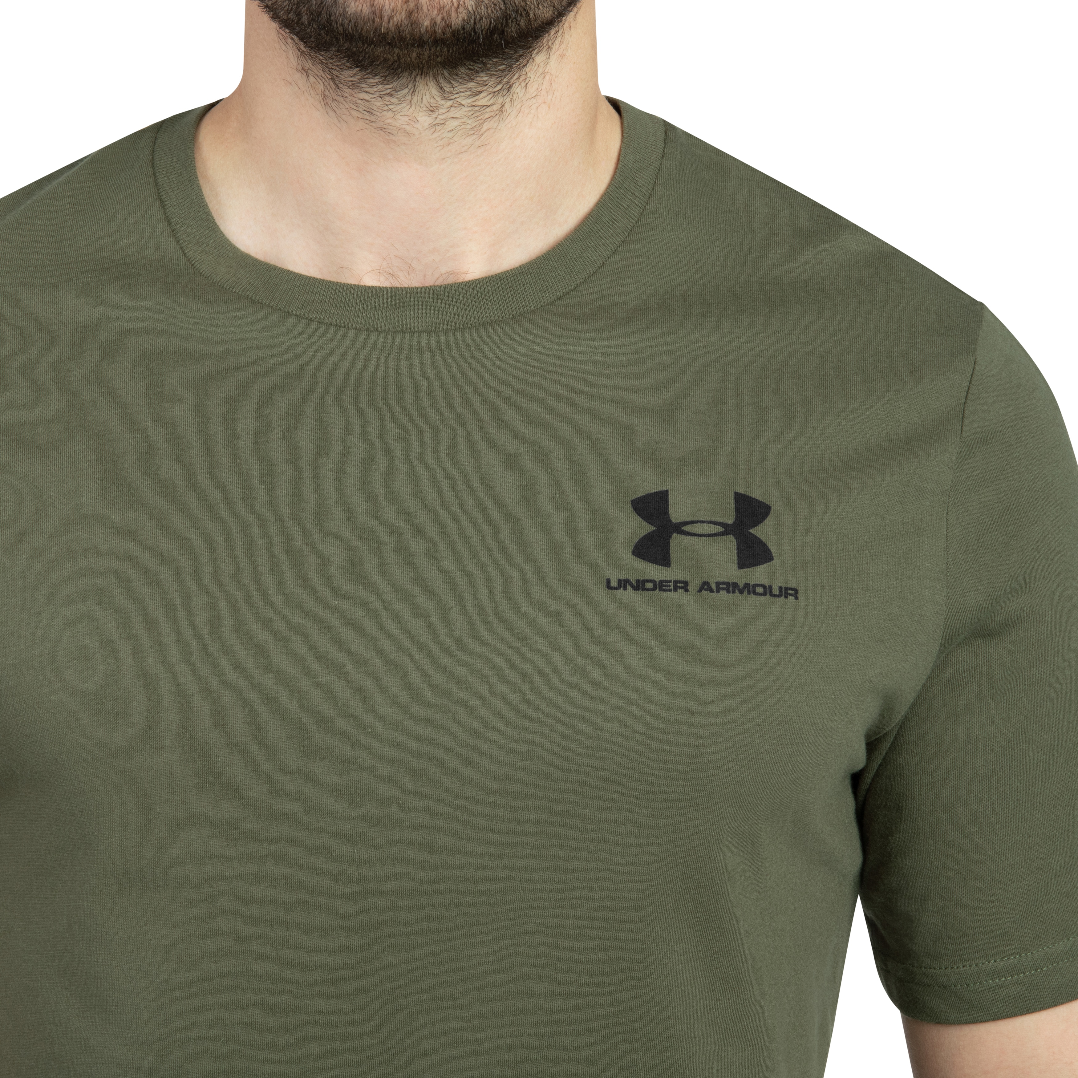 Under Armour Left Chest Logo T-Shirt - Marine OD Green/Black