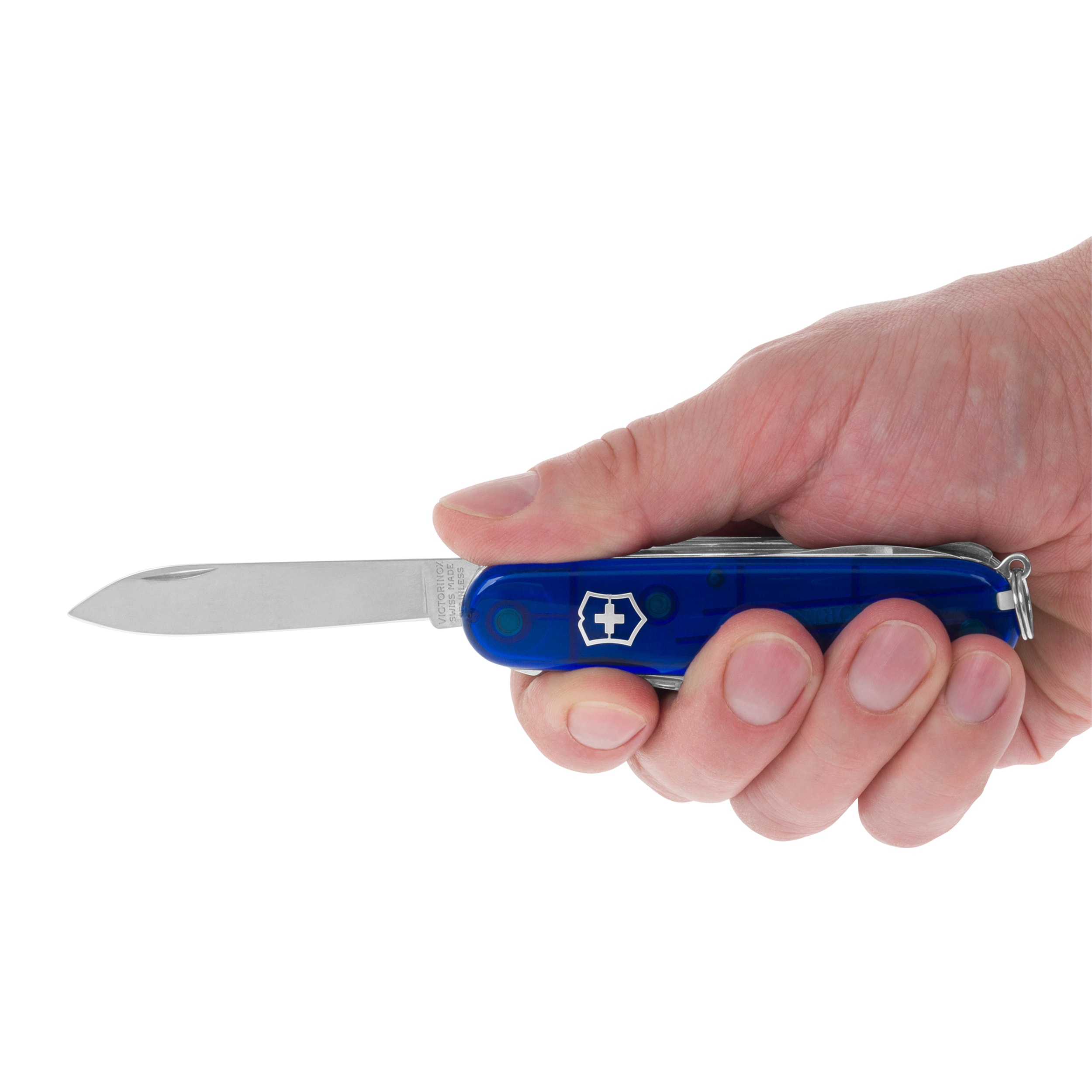 Victorinox Swiss Champ Pocket Knife - Transparent Blue