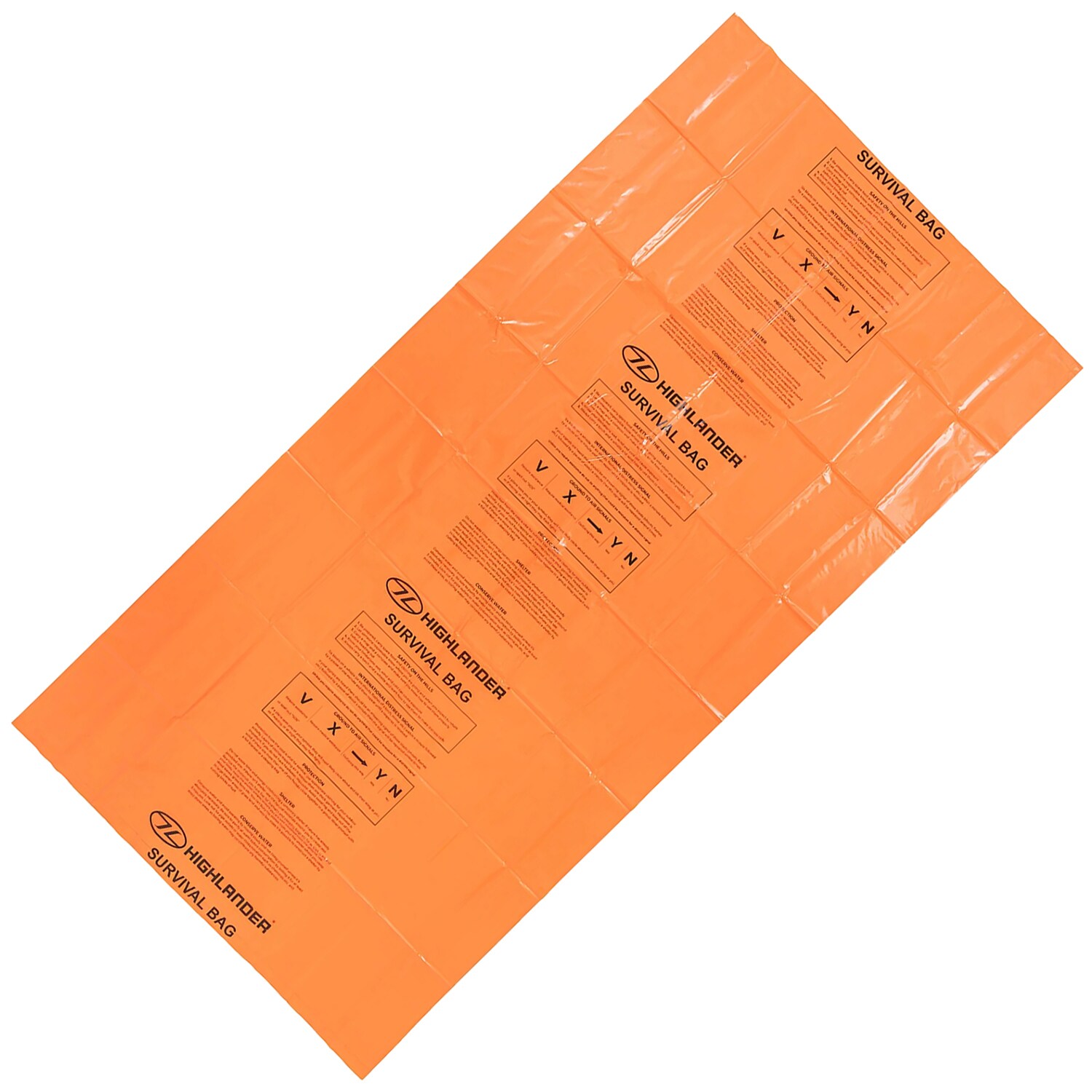 Highlander Emergency/Survival Bag Thermal Sleeping Bag - Orange