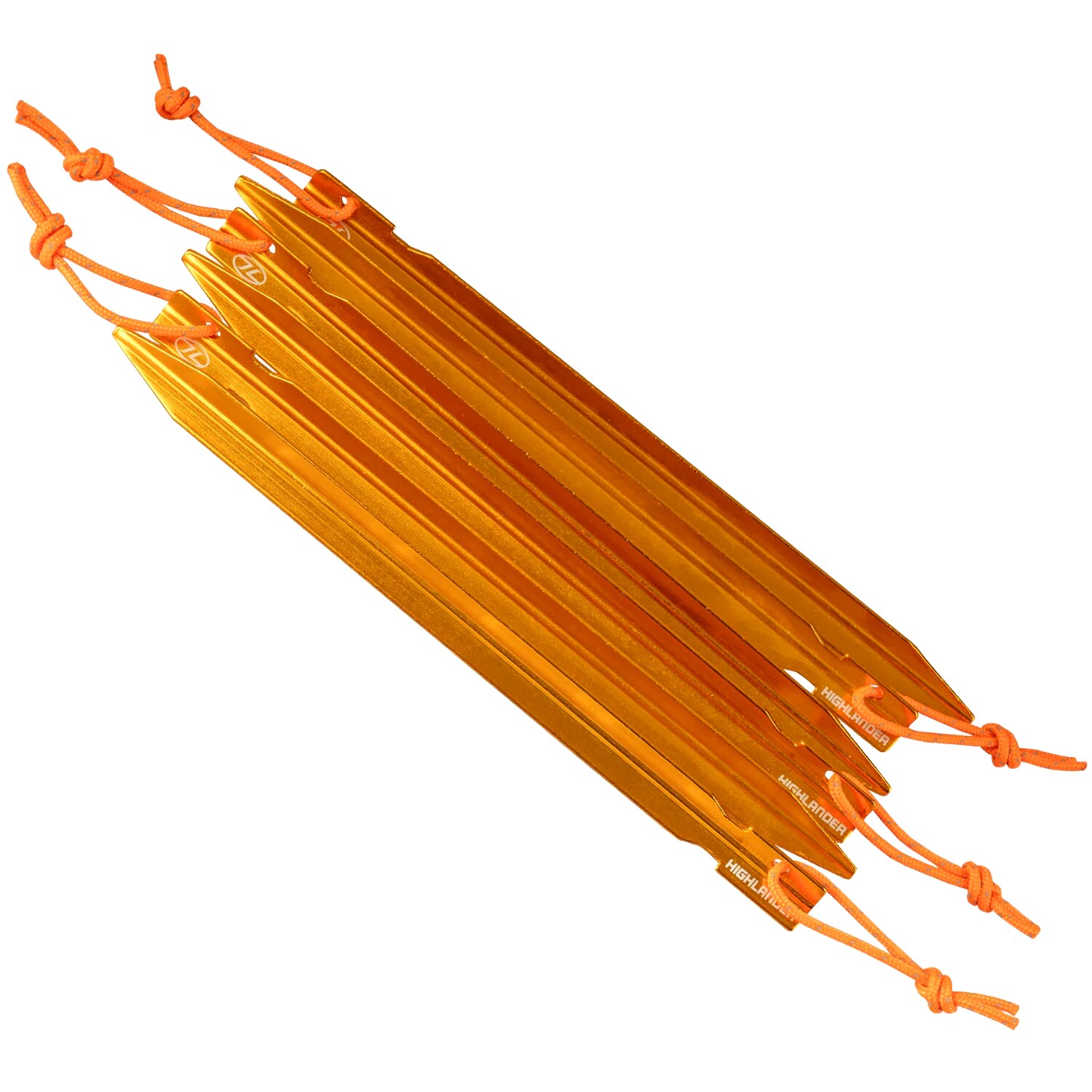 Highlander Outdoor Aluminum Pegs 18 cm - Orange