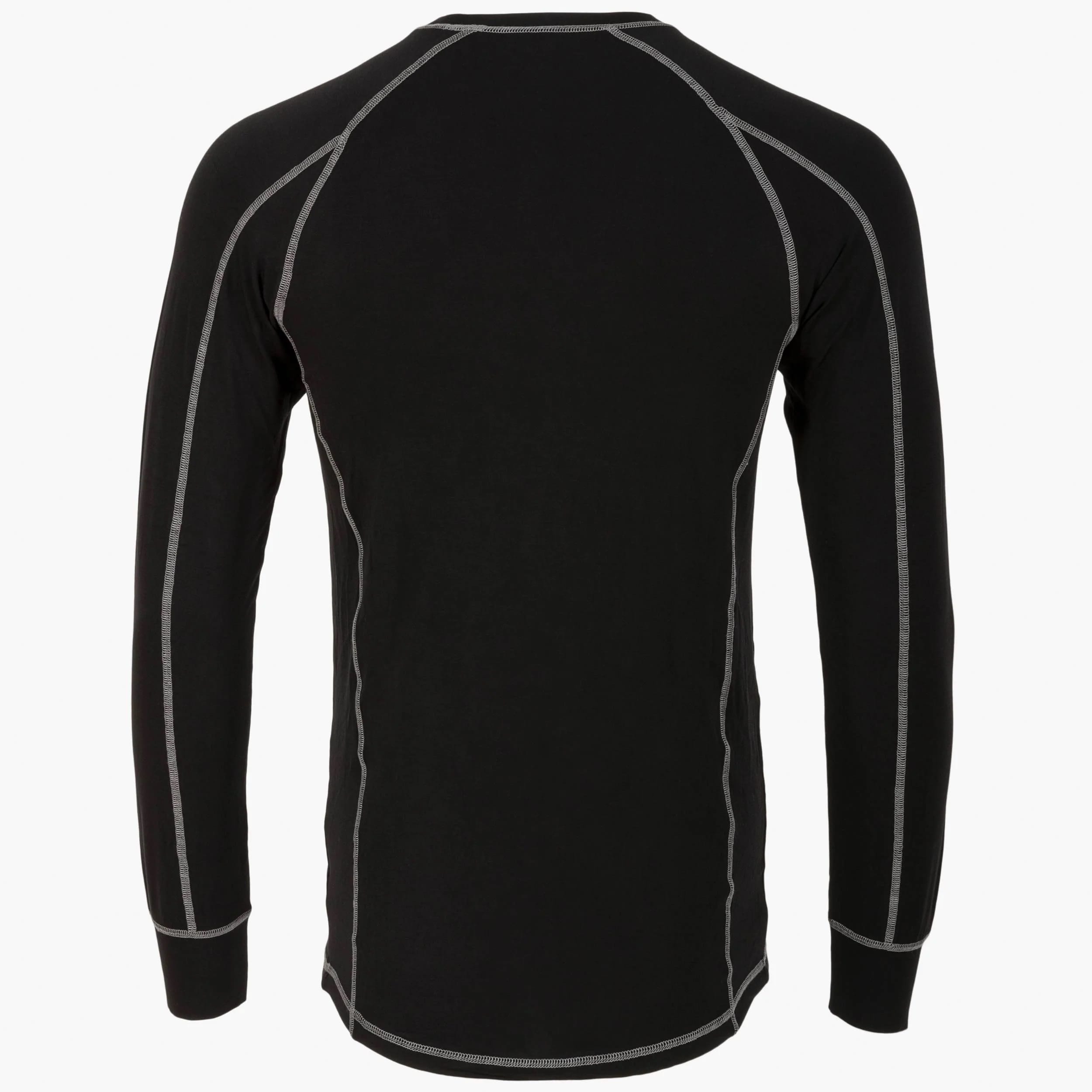 Highlander Outdoor Bamboo Base Layer Long Sleeve 190 Thermal Shirt - Black