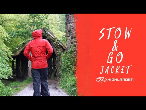 Highlander Outdoor Stow & Go Pack Away Jacket - Black